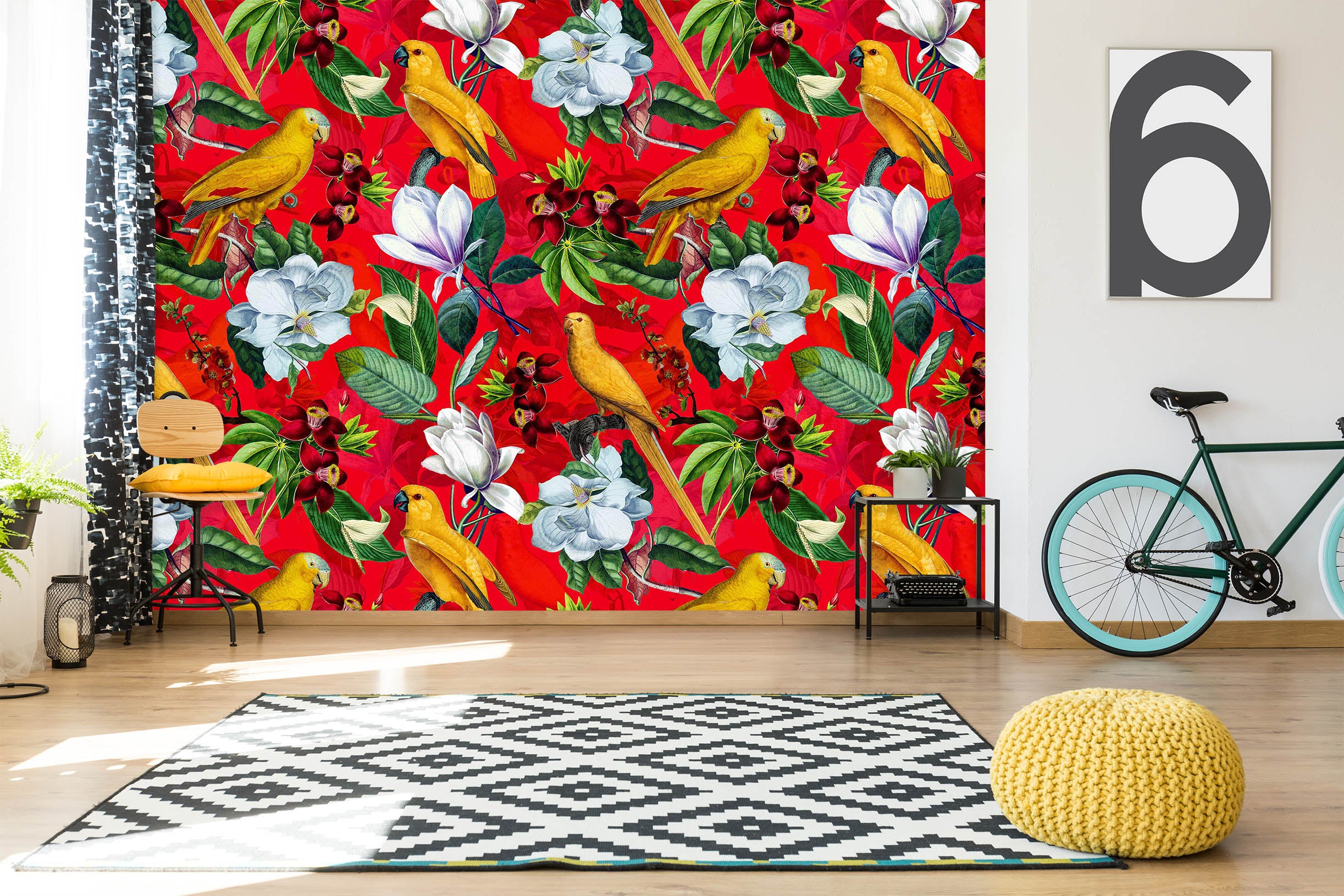 3D Bright Flowers 139 Uta Naumann Wall Mural Wall Murals