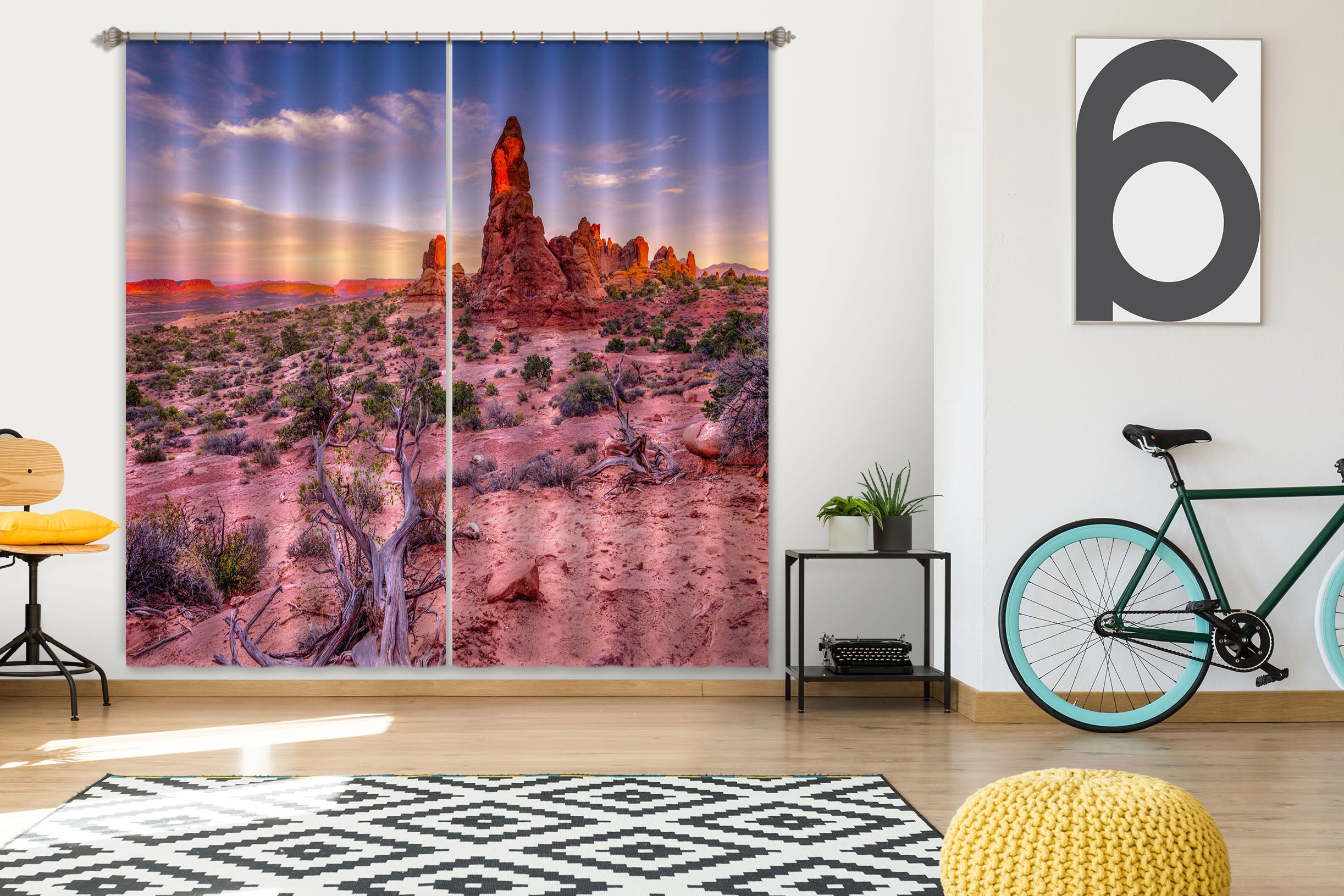 3D Red Stones 152 Marco Carmassi Curtain Curtains Drapes