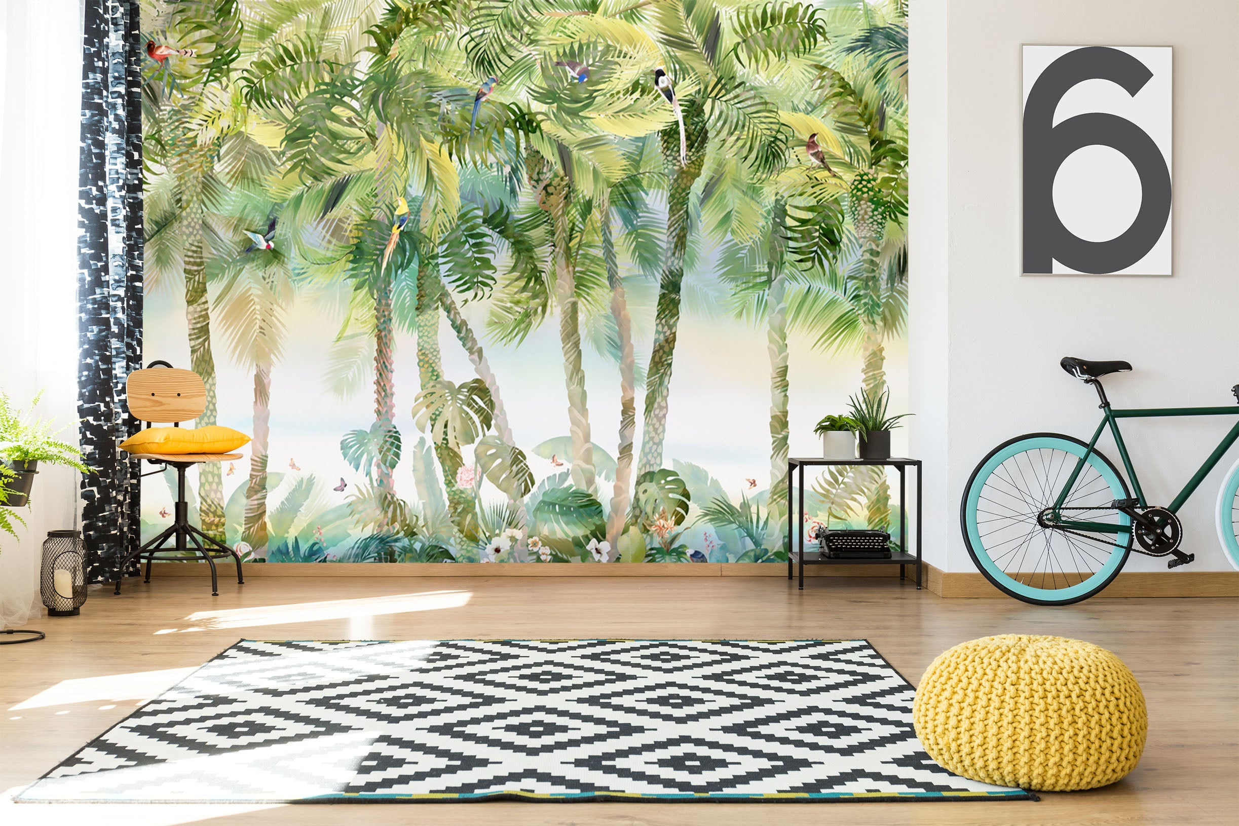 3D Woods Bird 1575 Wall Murals