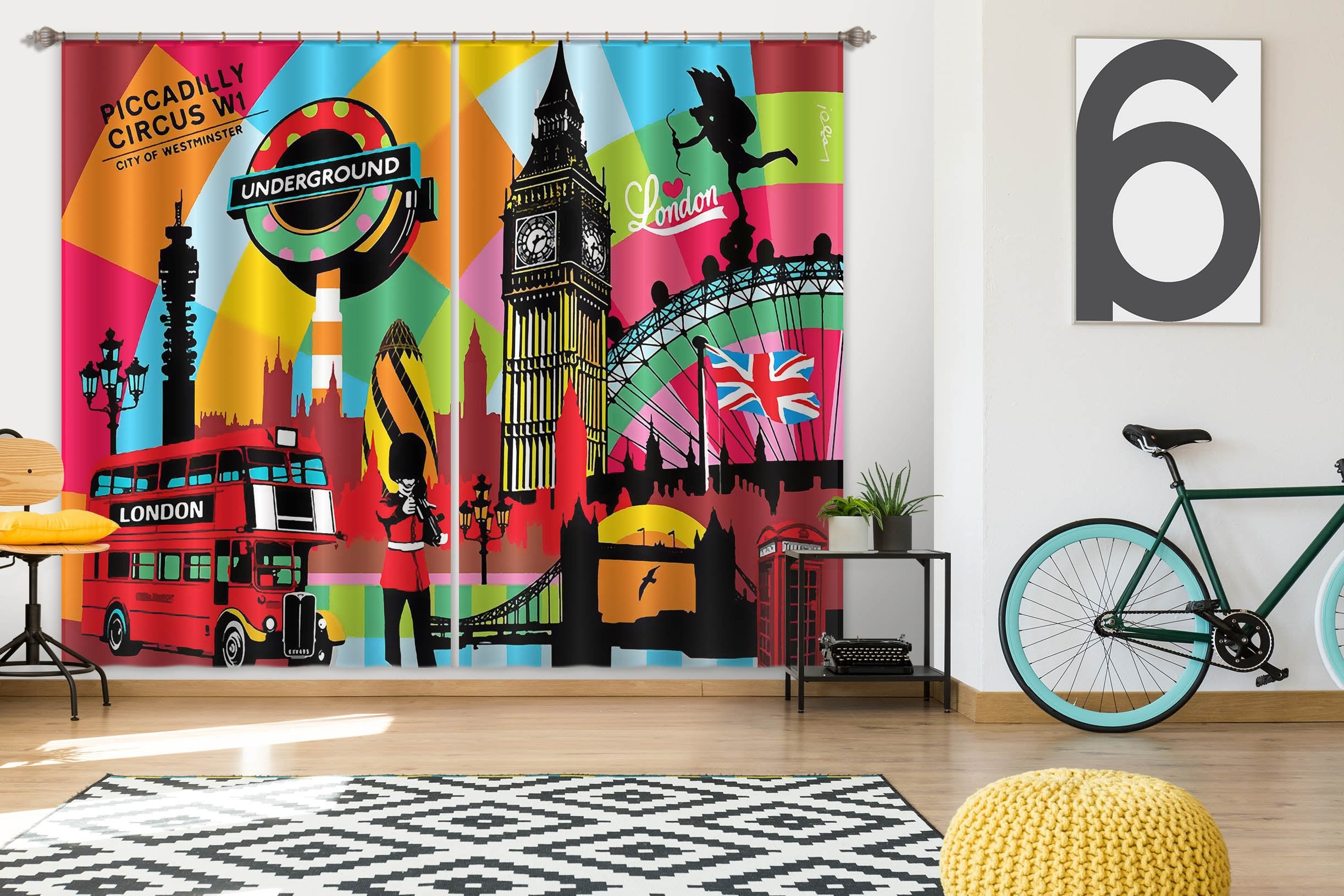 3D Color Castle 740 Curtains Drapes Wallpaper AJ Wallpaper 