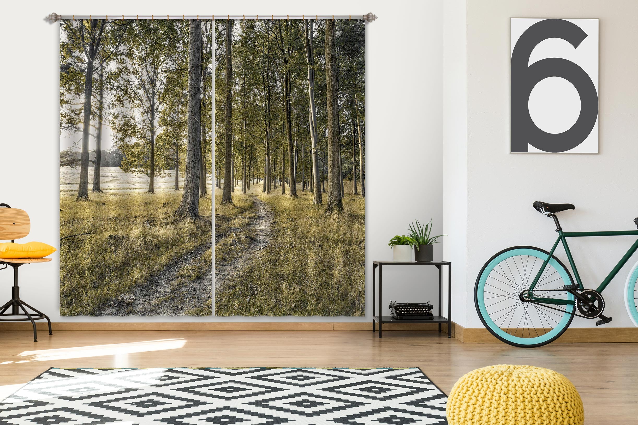 3D Weed Tree 061 Assaf Frank Curtain Curtains Drapes