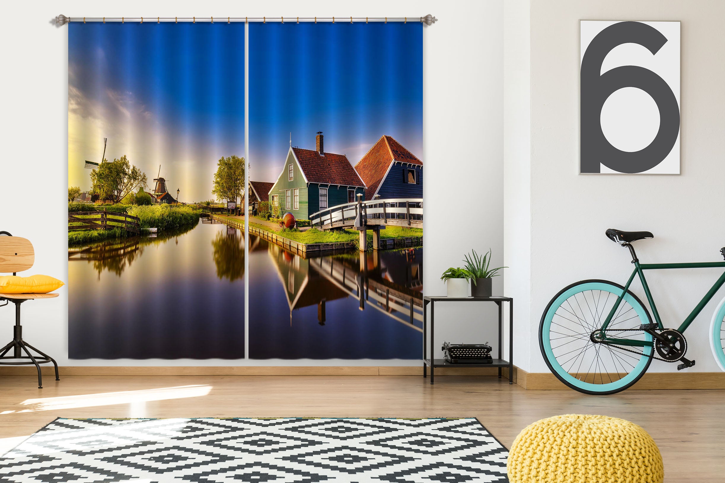 3D Lake Village 080 Marco Carmassi Curtain Curtains Drapes