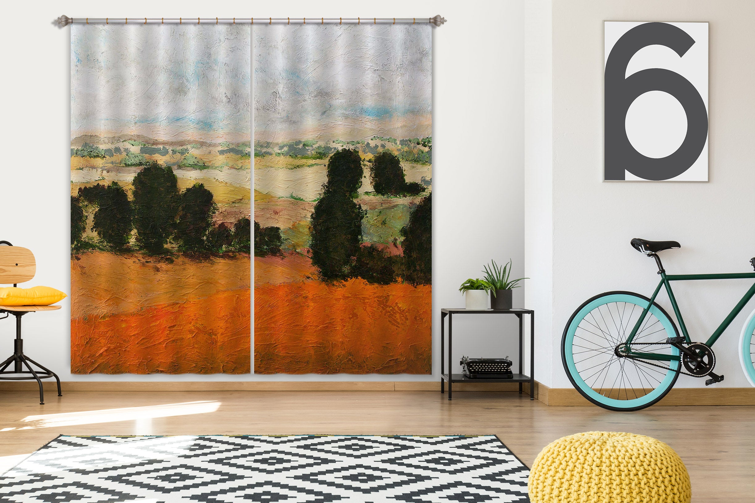 3D Random Draw 214 Allan P. Friedlander Curtain Curtains Drapes