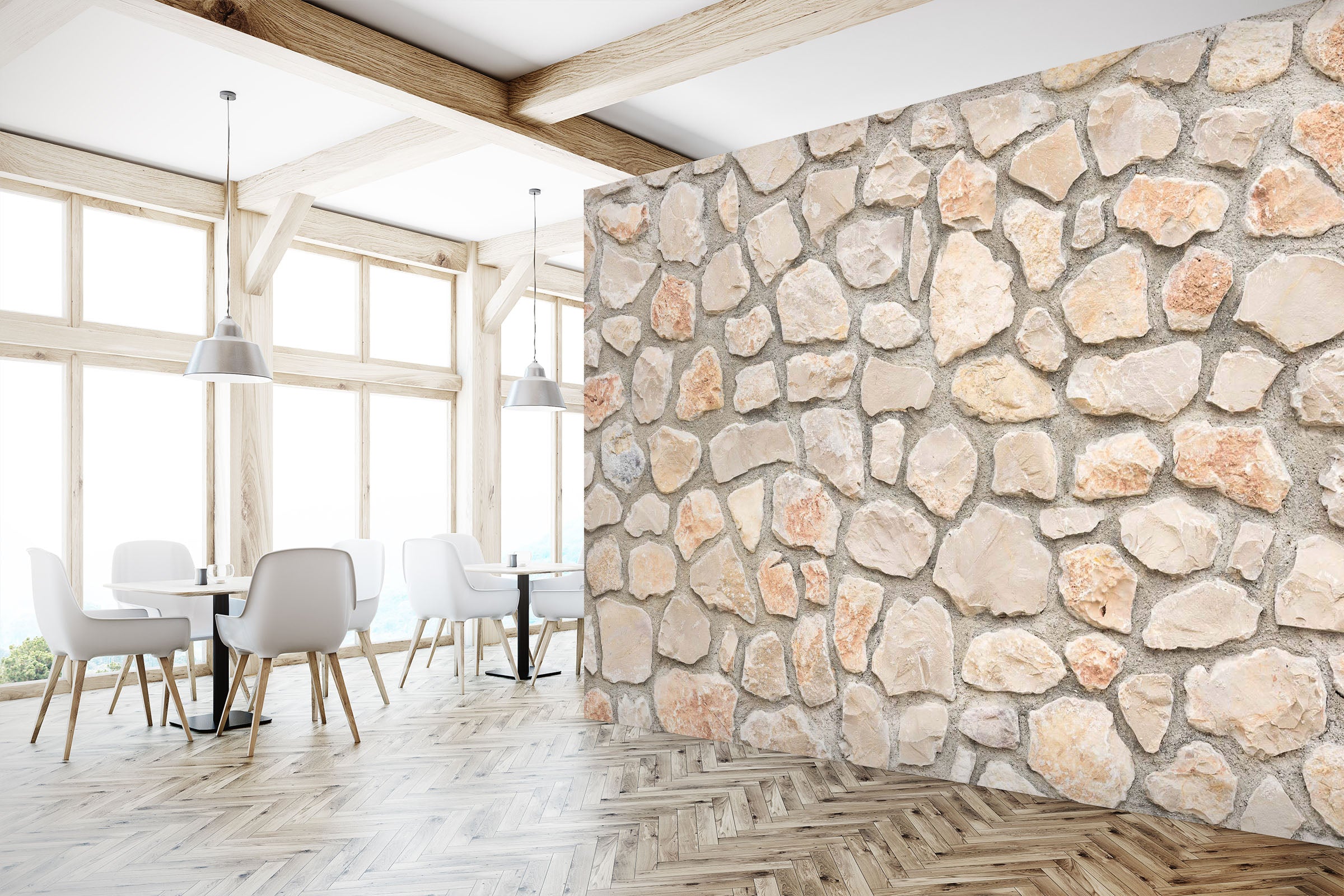 3D Stones Stacked 1516 Wall Murals