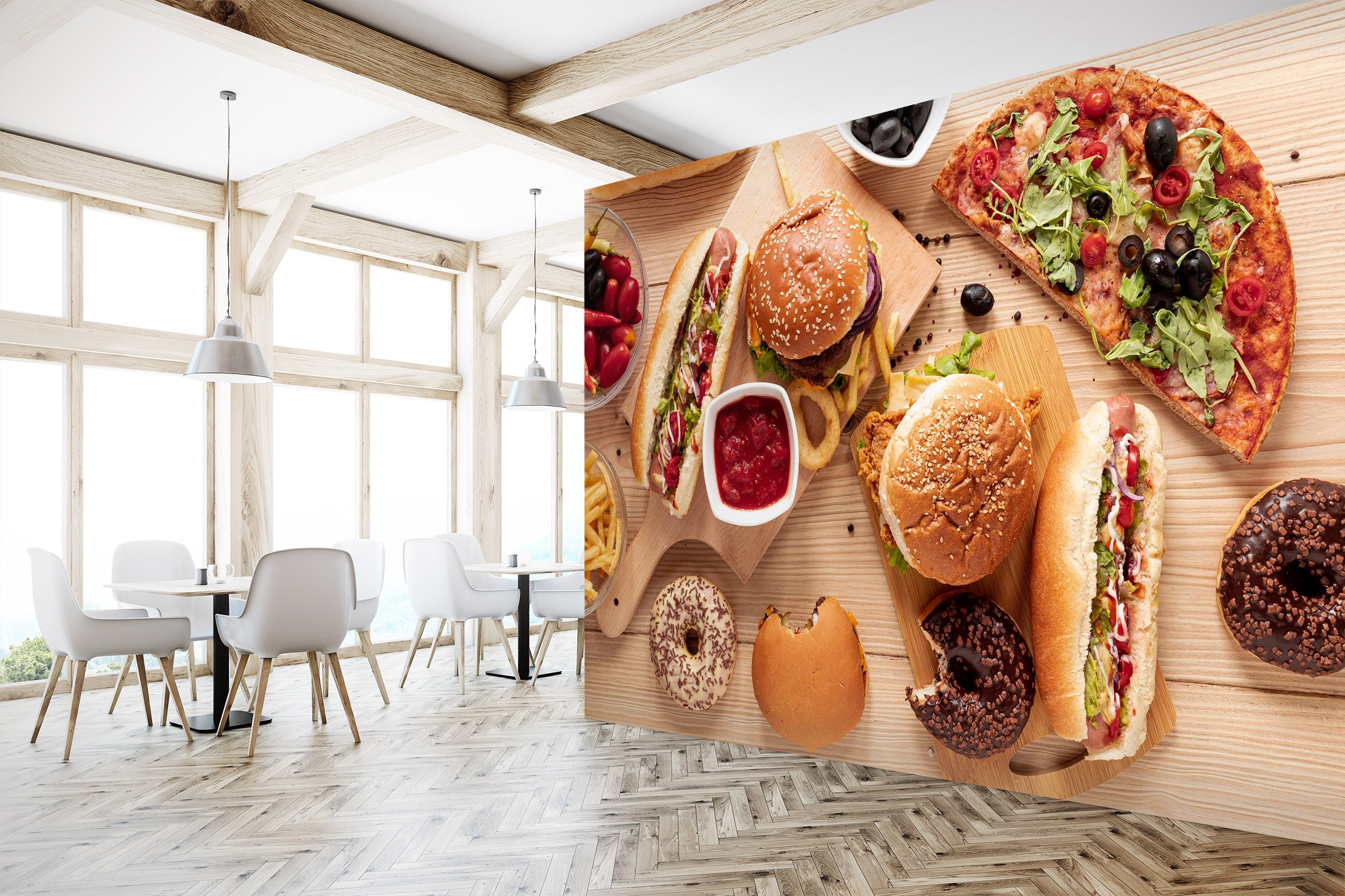 3D Coffee Bread 1457 Wall Murals