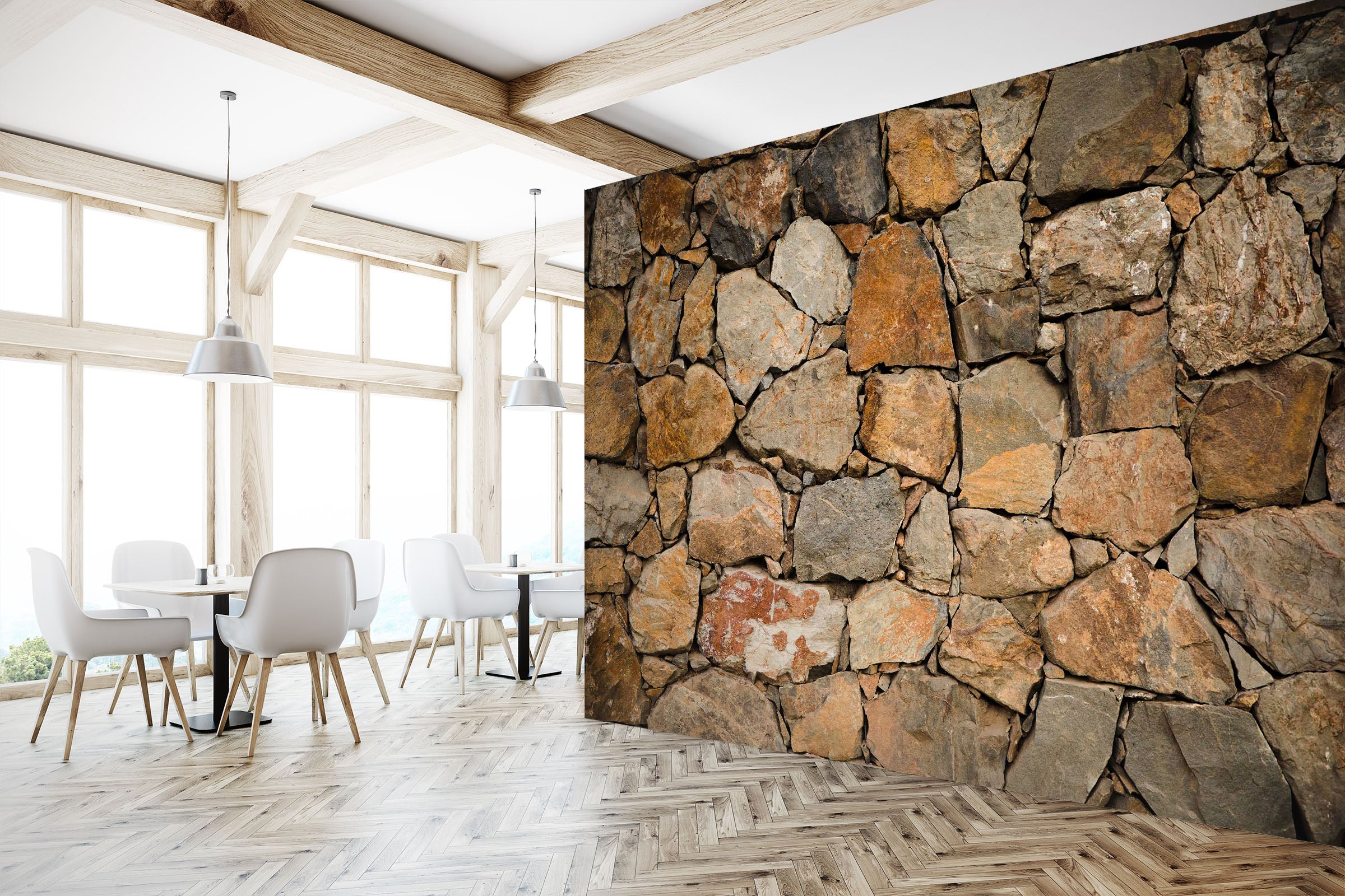 3D Stones Stacked 1412 Wall Murals