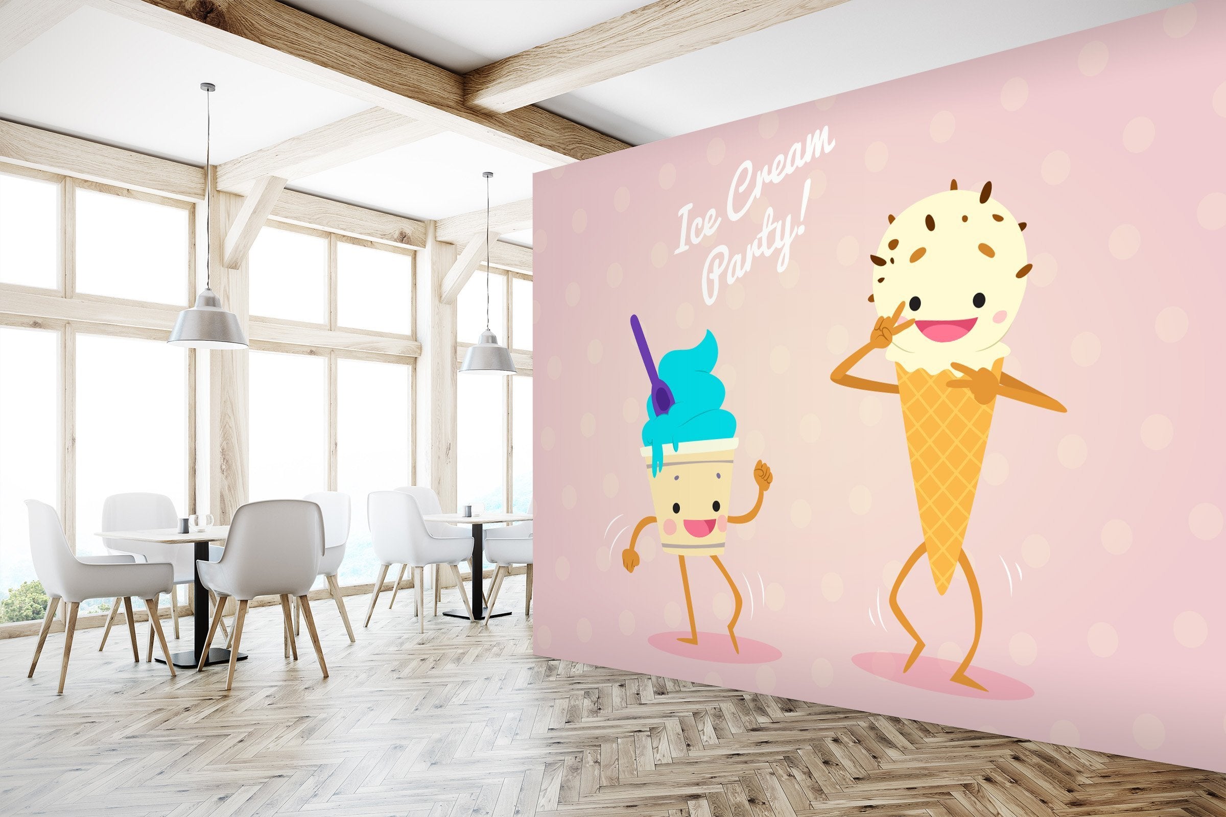 3D Cute Cartoon Ice Cream 533 Wallpaper AJ Wallpaper 2 