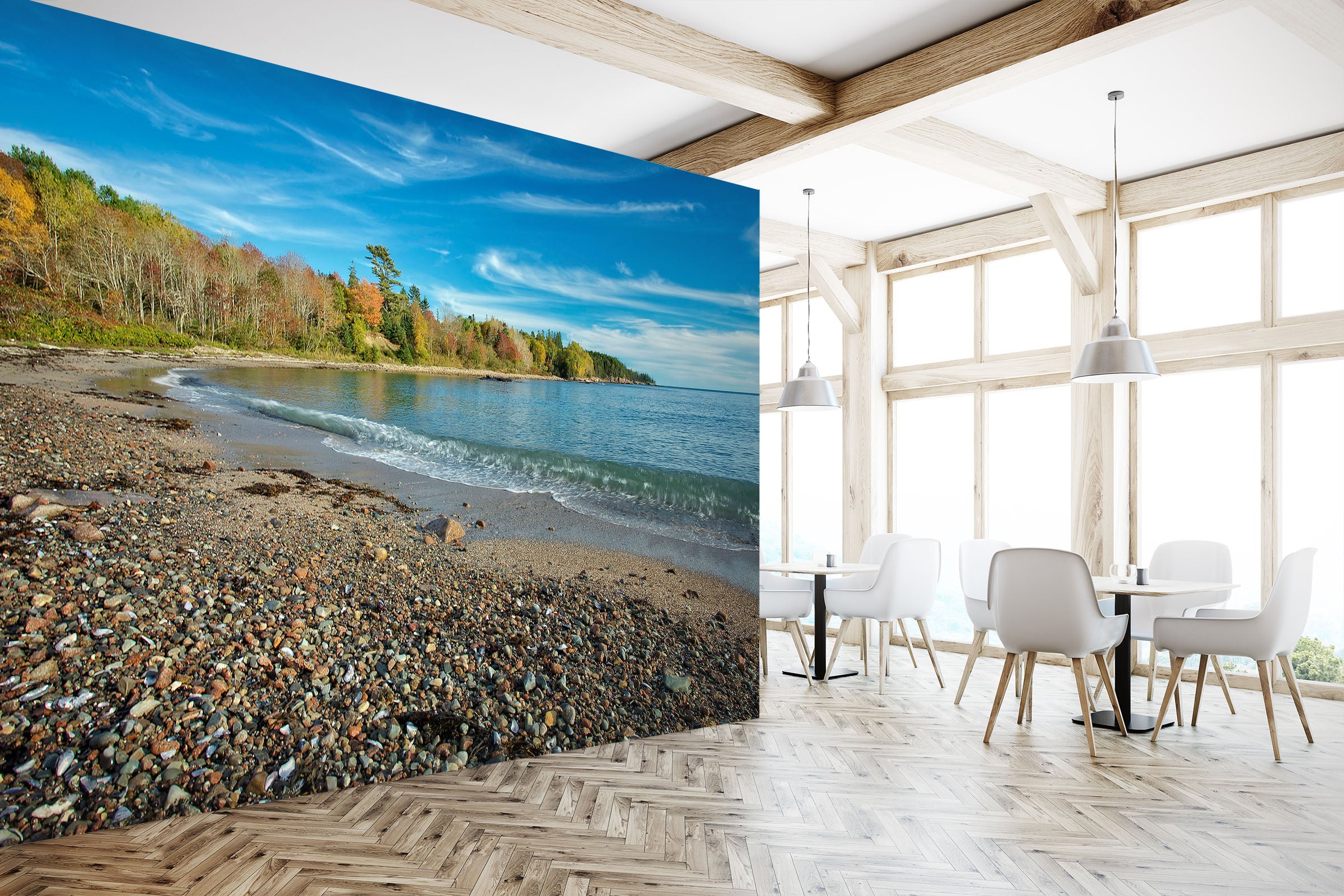 3D Coastline Color 62073 Kathy Barefield Wall Mural Wall Murals