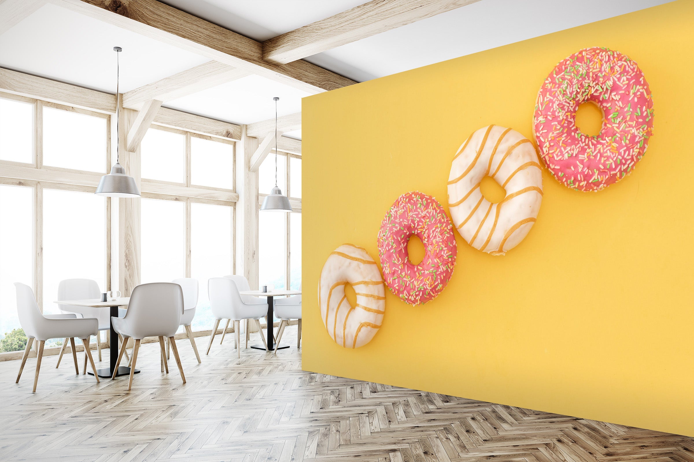 3D Colored Donuts 1441 Wall Murals