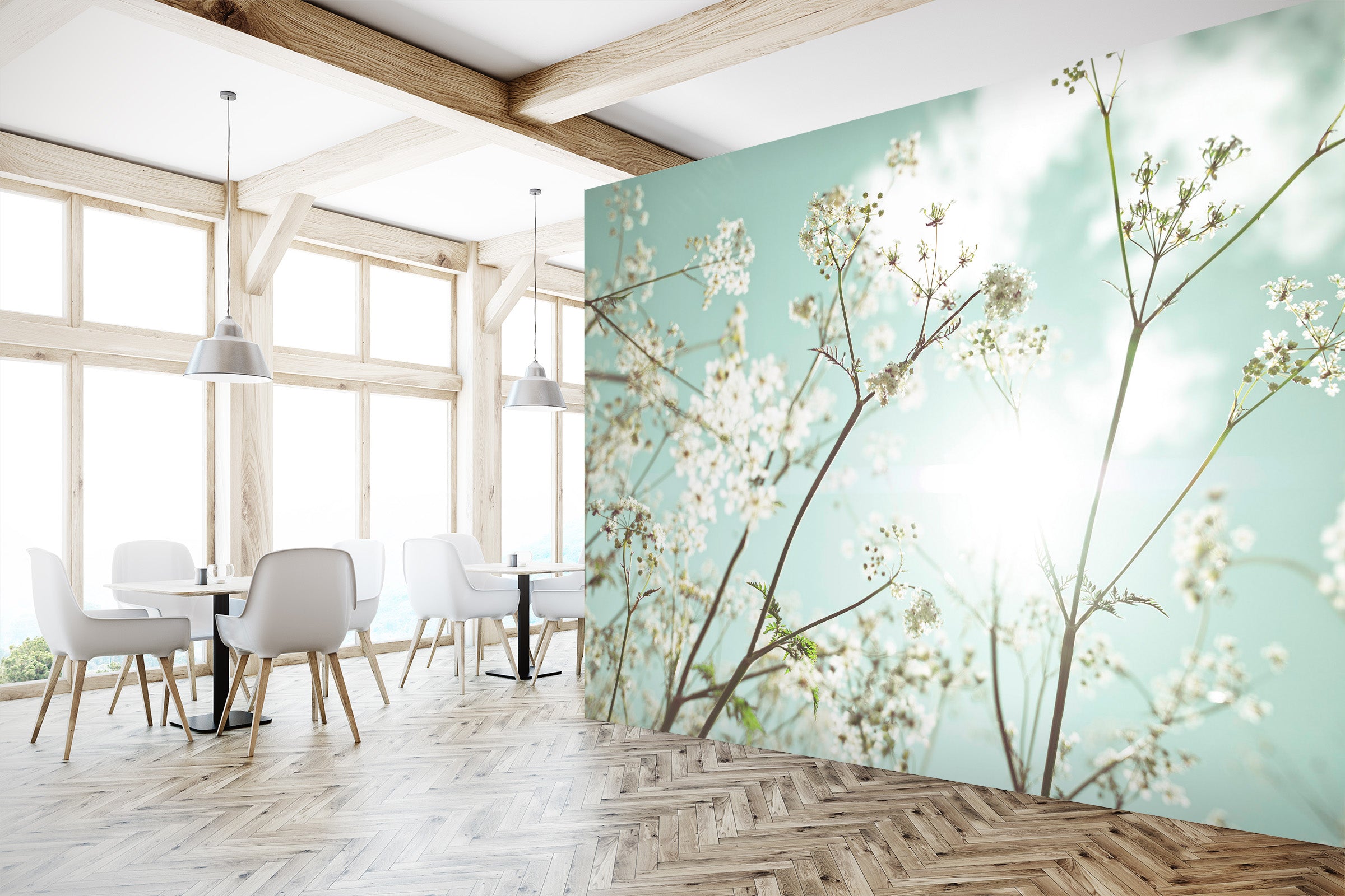 3D Sunshine Flower 1405 Assaf Frank Wall Mural Wall Murals