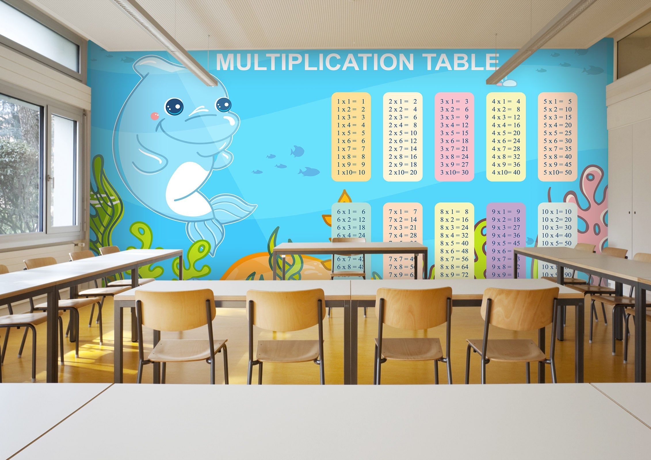 3D Dolphin Number 200 Wall Murals Wallpaper AJ Wallpaper 2 