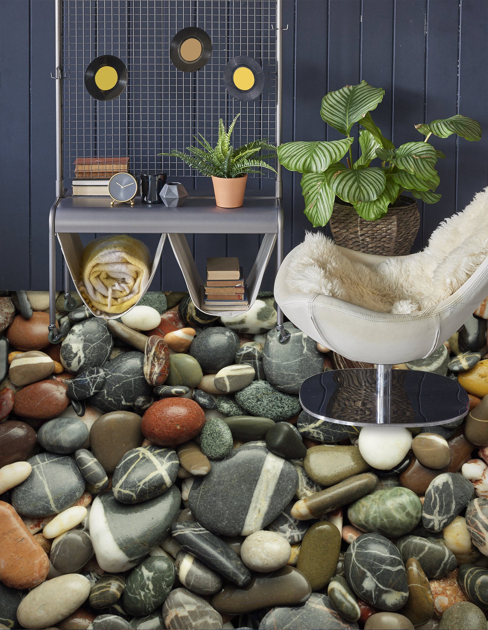 3D Collection Of Pebbles 1023 Floor Mural  Wallpaper Murals Self-Adhesive Removable Print Epoxy