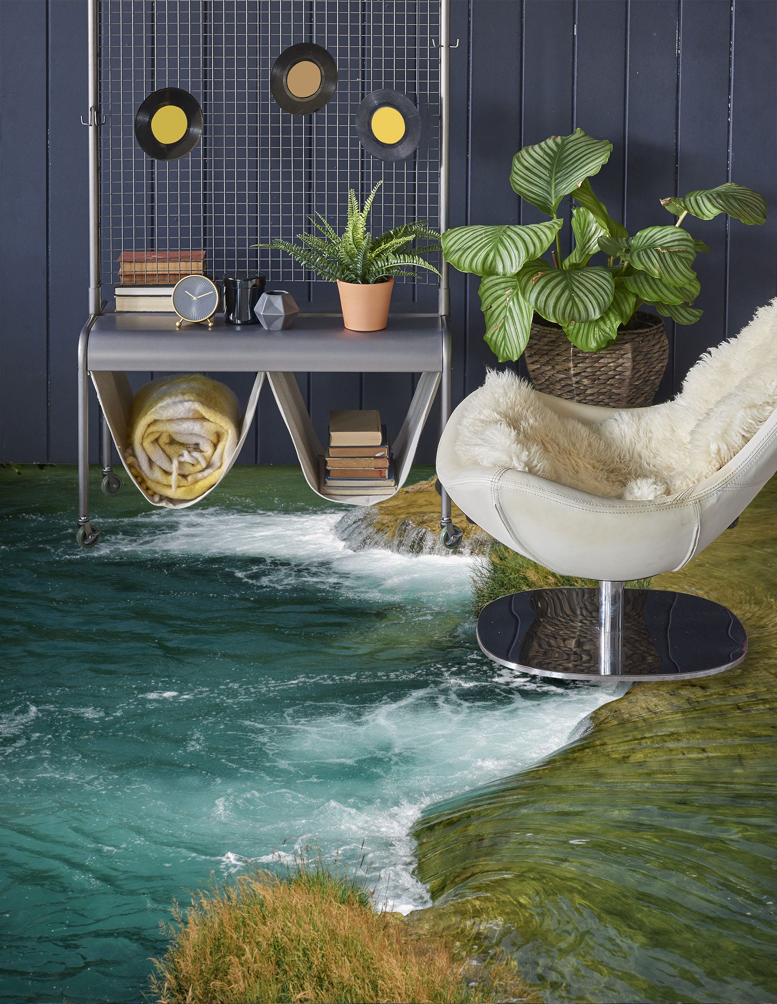 3D Dark Sea View 1051 Floor Mural  Wallpaper Murals Self-Adhesive Removable Print Epoxy