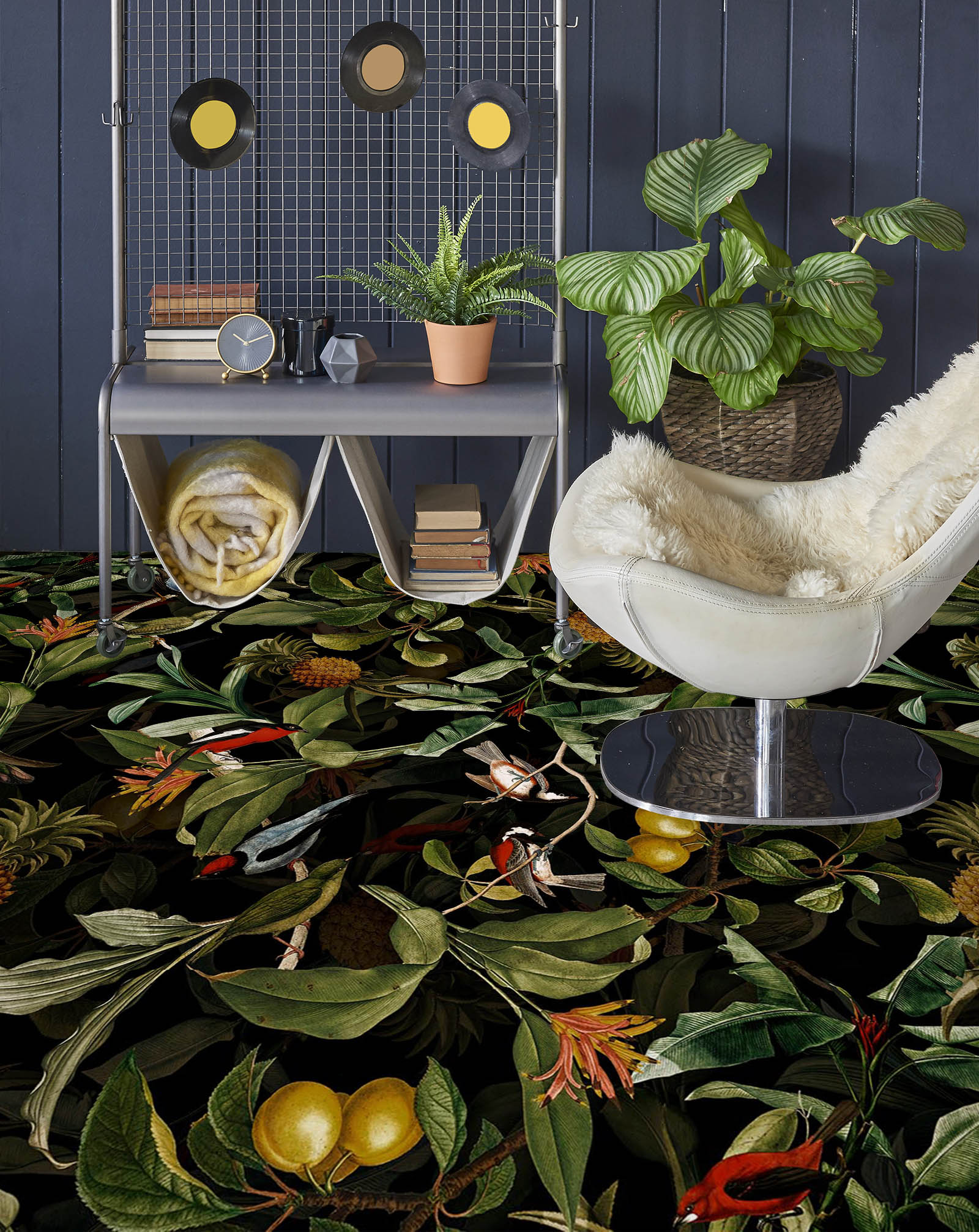 3D Fruit Leaves 99198 Uta Naumann Floor Mural  Wallpaper Murals Self-Adhesive Removable Print Epoxy