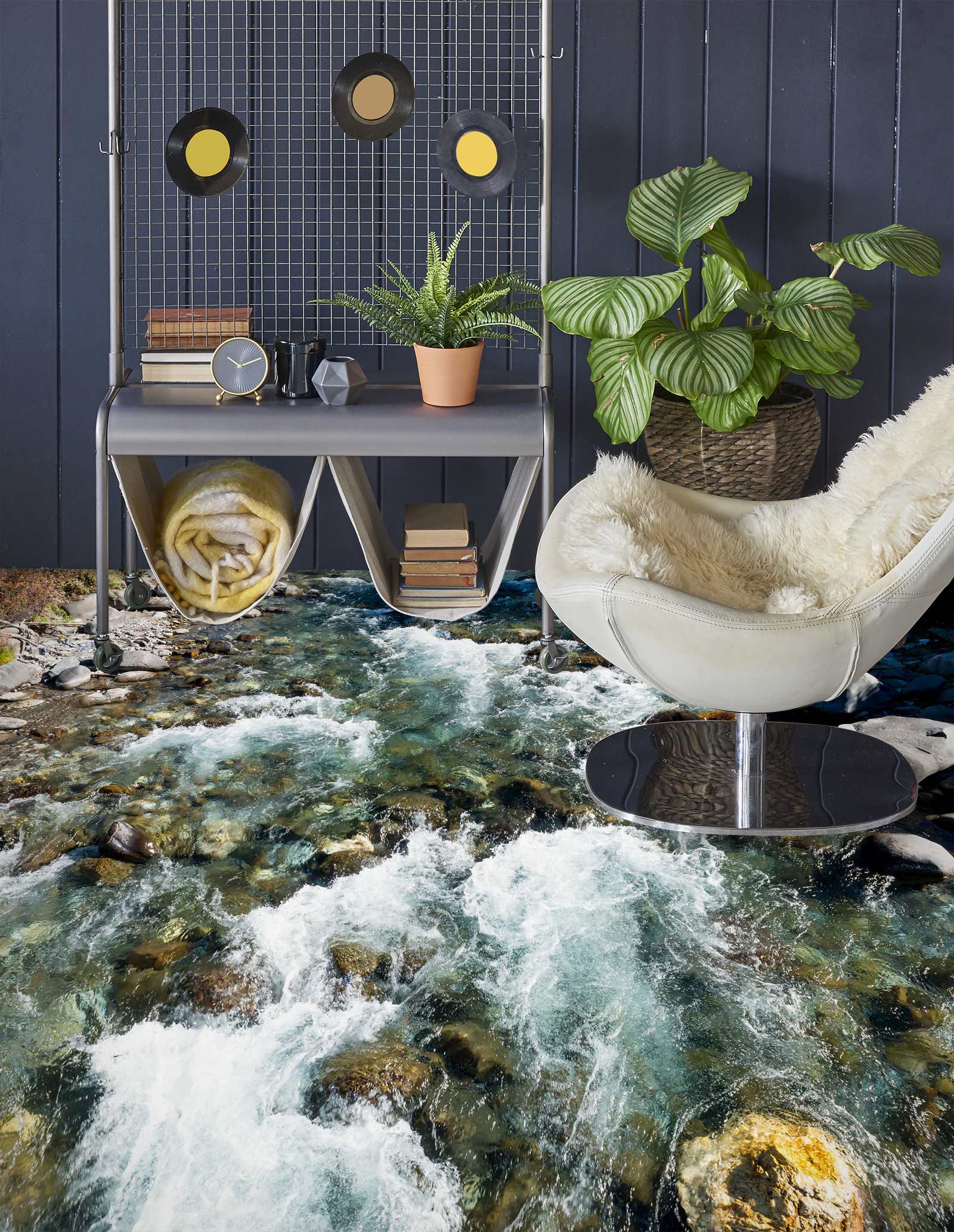 3D Fierce Creek Waves 669 Floor Mural  Wallpaper Murals Rug & Mat Print Epoxy waterproof bath floor