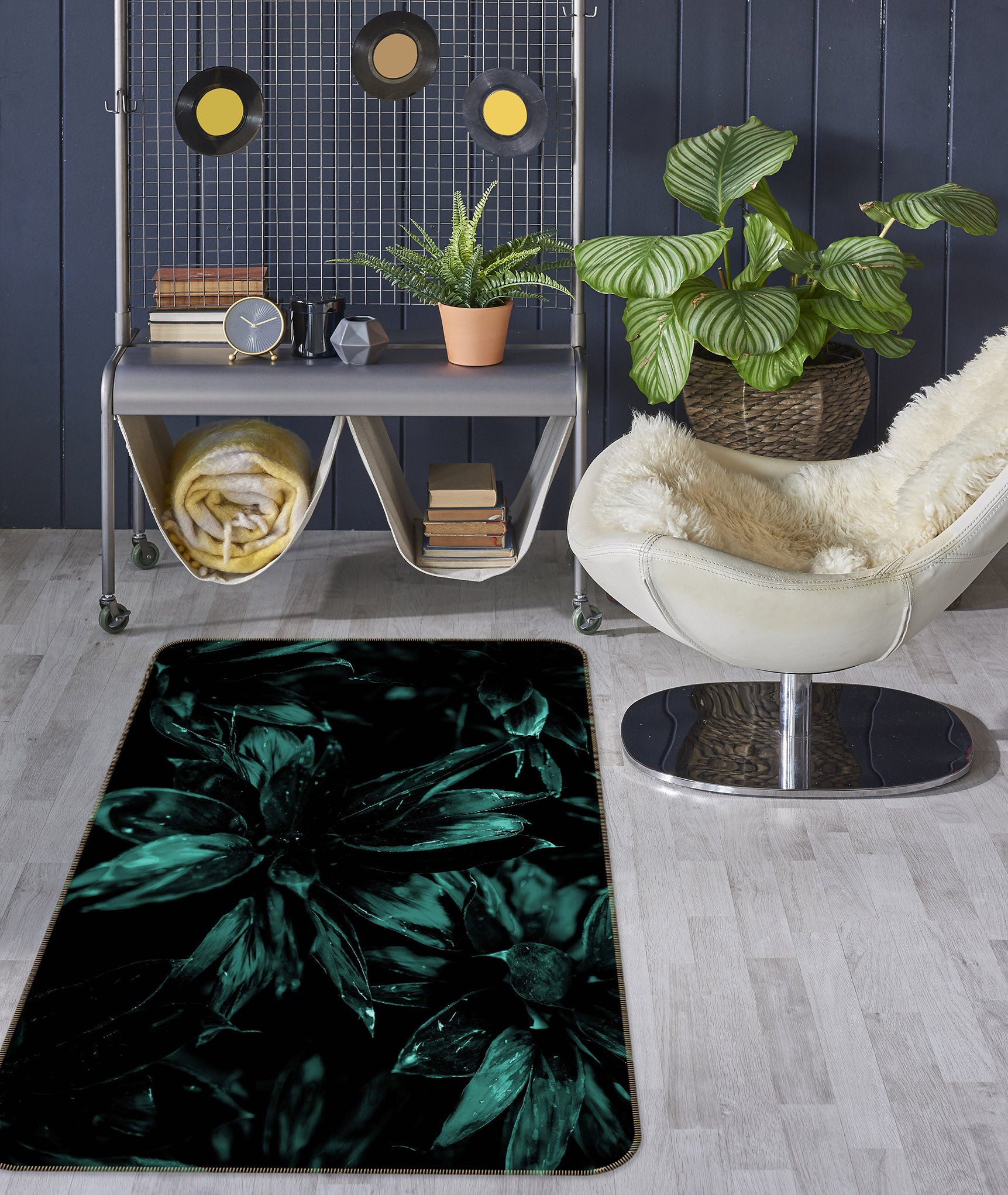 3D Leaf Forest 1142 Boris Draschoff Rug Non Slip Rug Mat