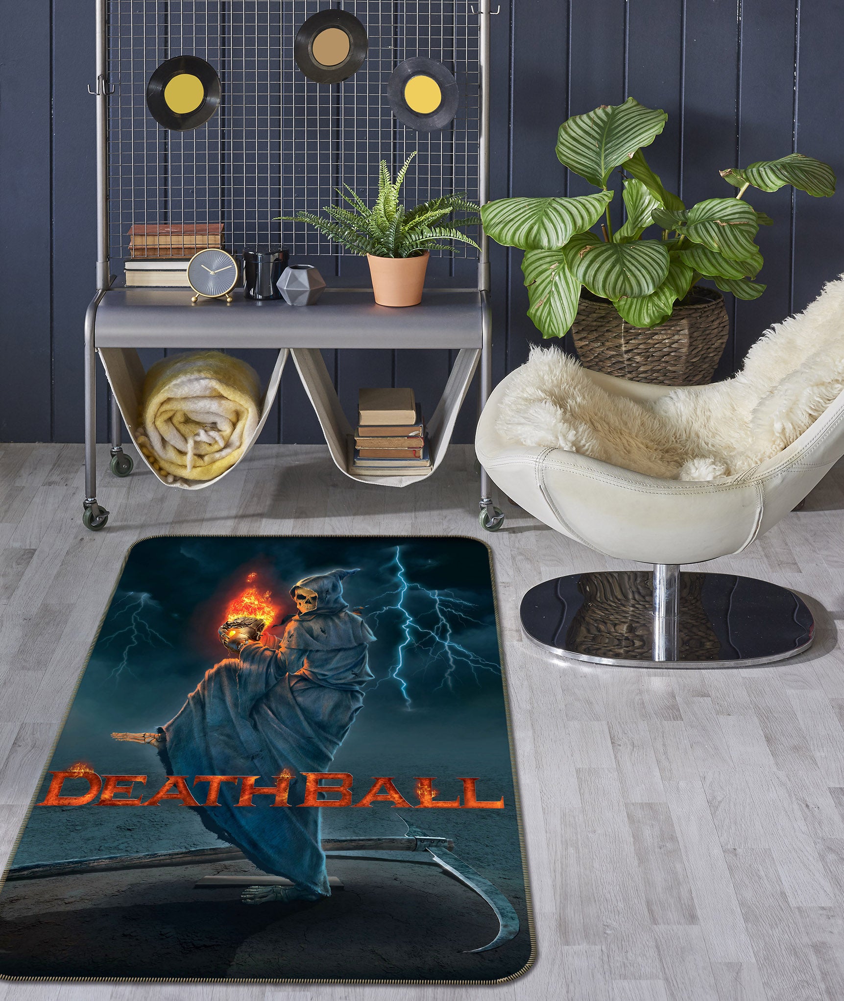 3D Death Ball 1027 Vincent Hie Rug Non Slip Rug Mat