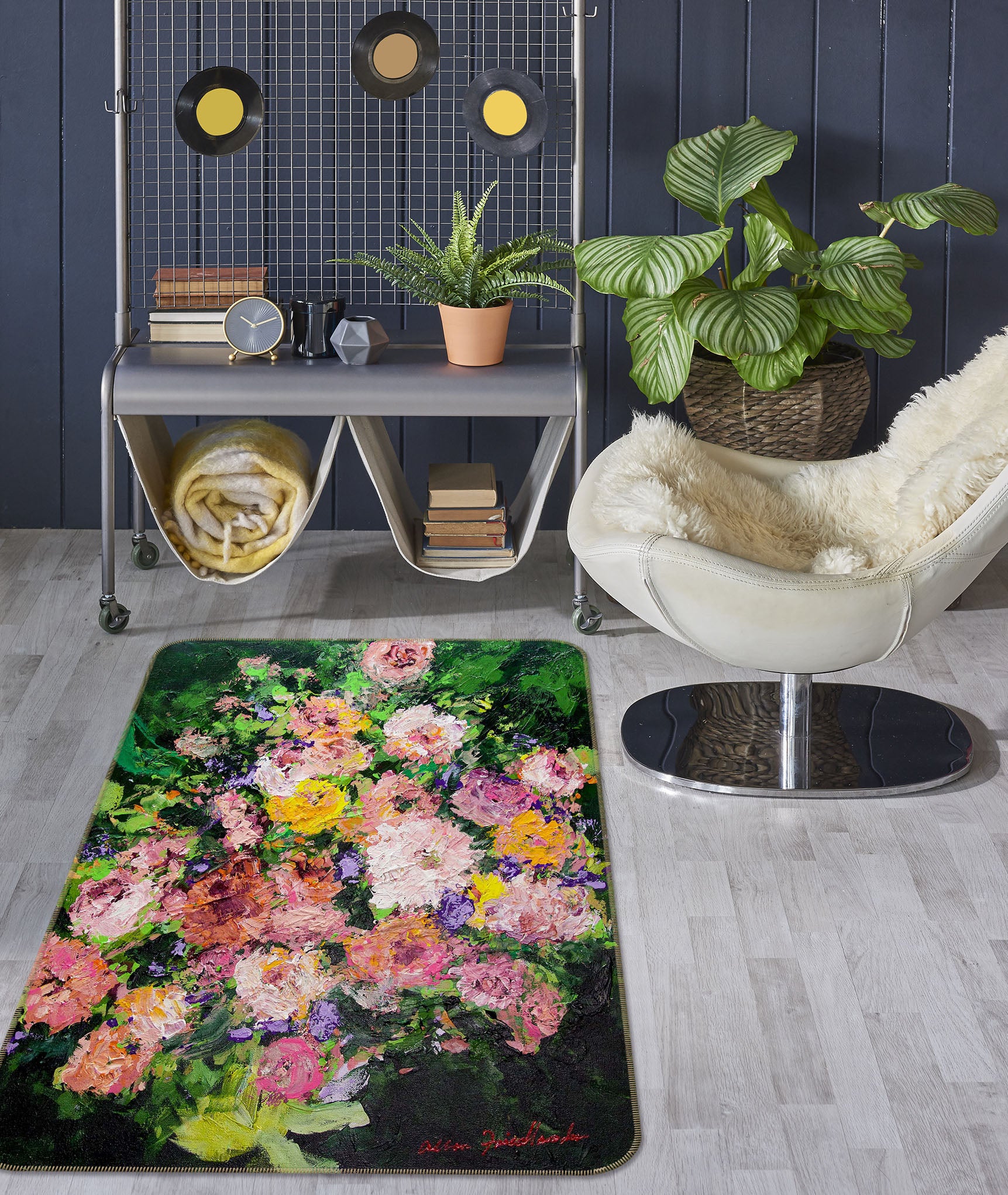 3D Beautiful Garden 3027 Allan P. Friedlander Rug Non Slip Rug Mat