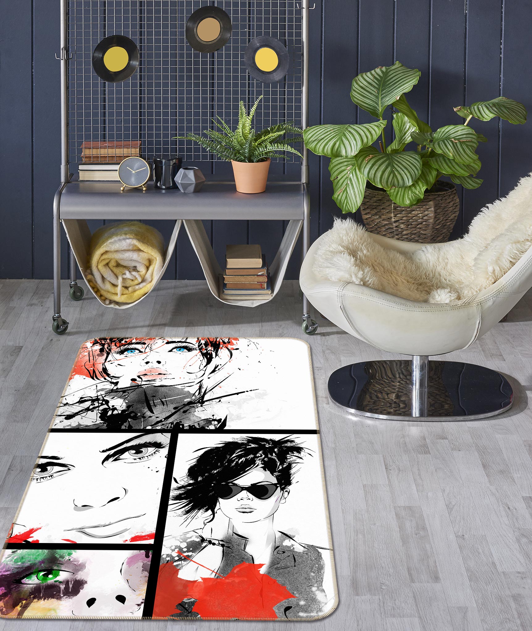 3D Sunglasses Eyes 1060 Non Slip Rug Mat