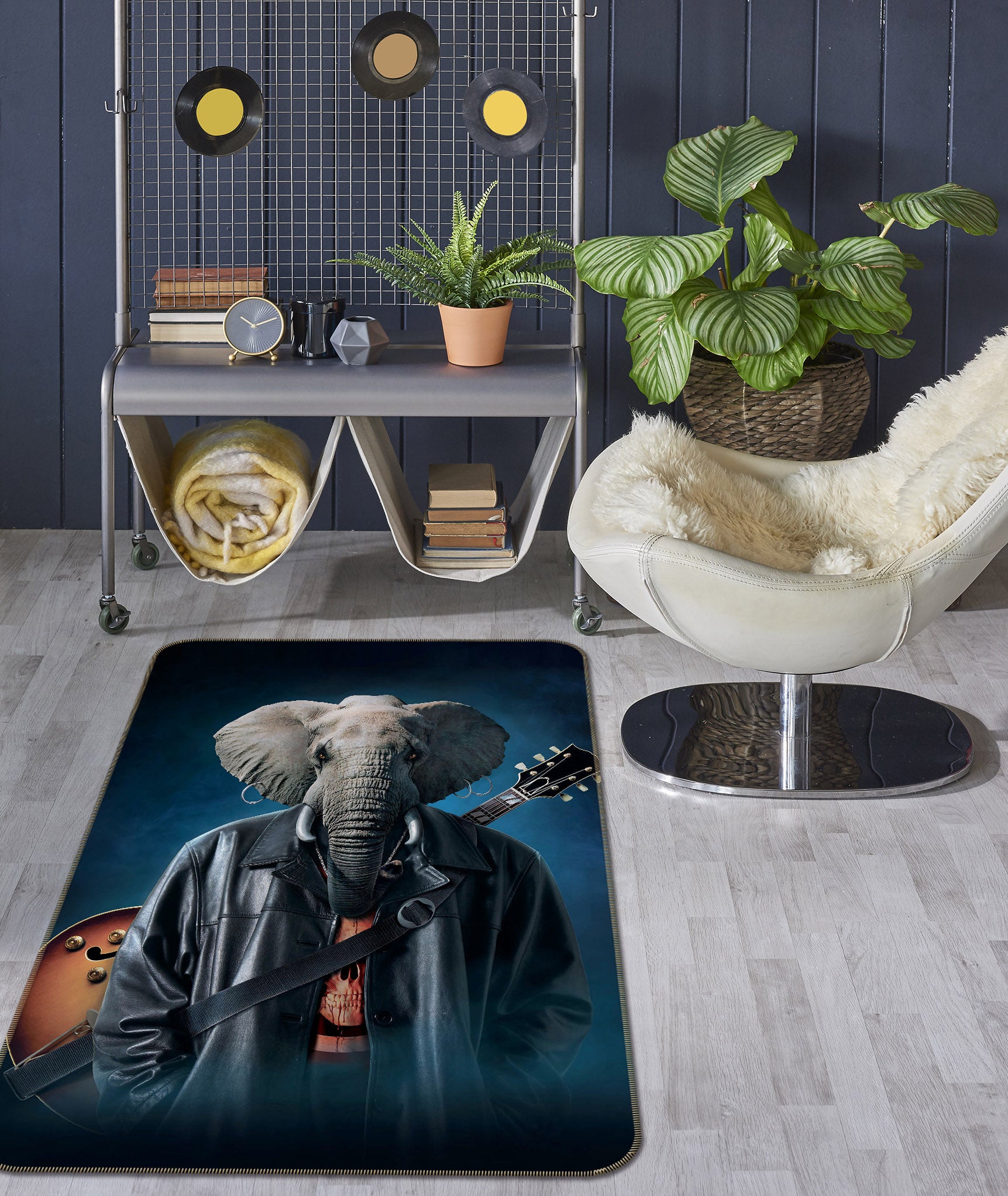 3D Elephice Cooper 1035 Vincent Hie Rug Non Slip Rug Mat