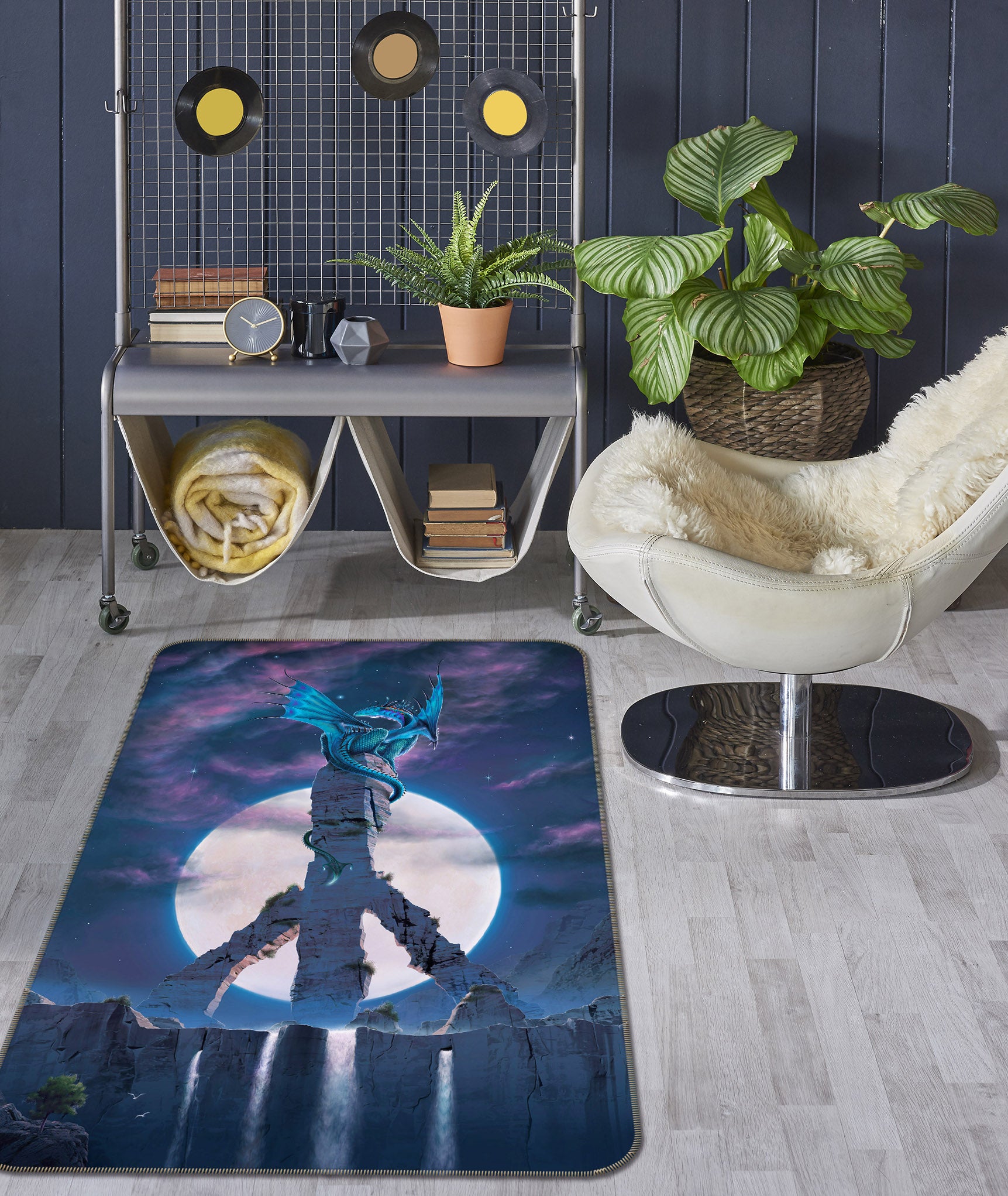 3D Peace Dragon Def 1056 Vincent Hie Rug Non Slip Rug Mat