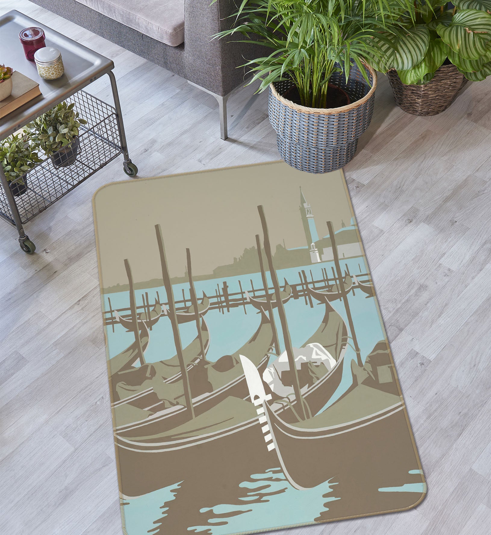 3D Venice 1162 Steve Read Rug Non Slip Rug Mat