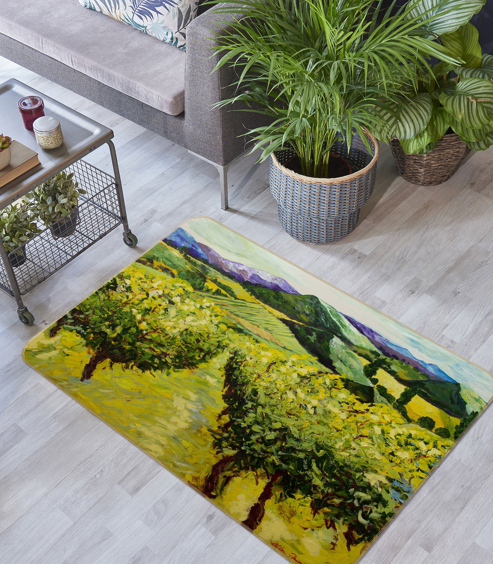 3D Prairie Tree 1010 Allan P. Friedlander Rug Non Slip Rug Mat