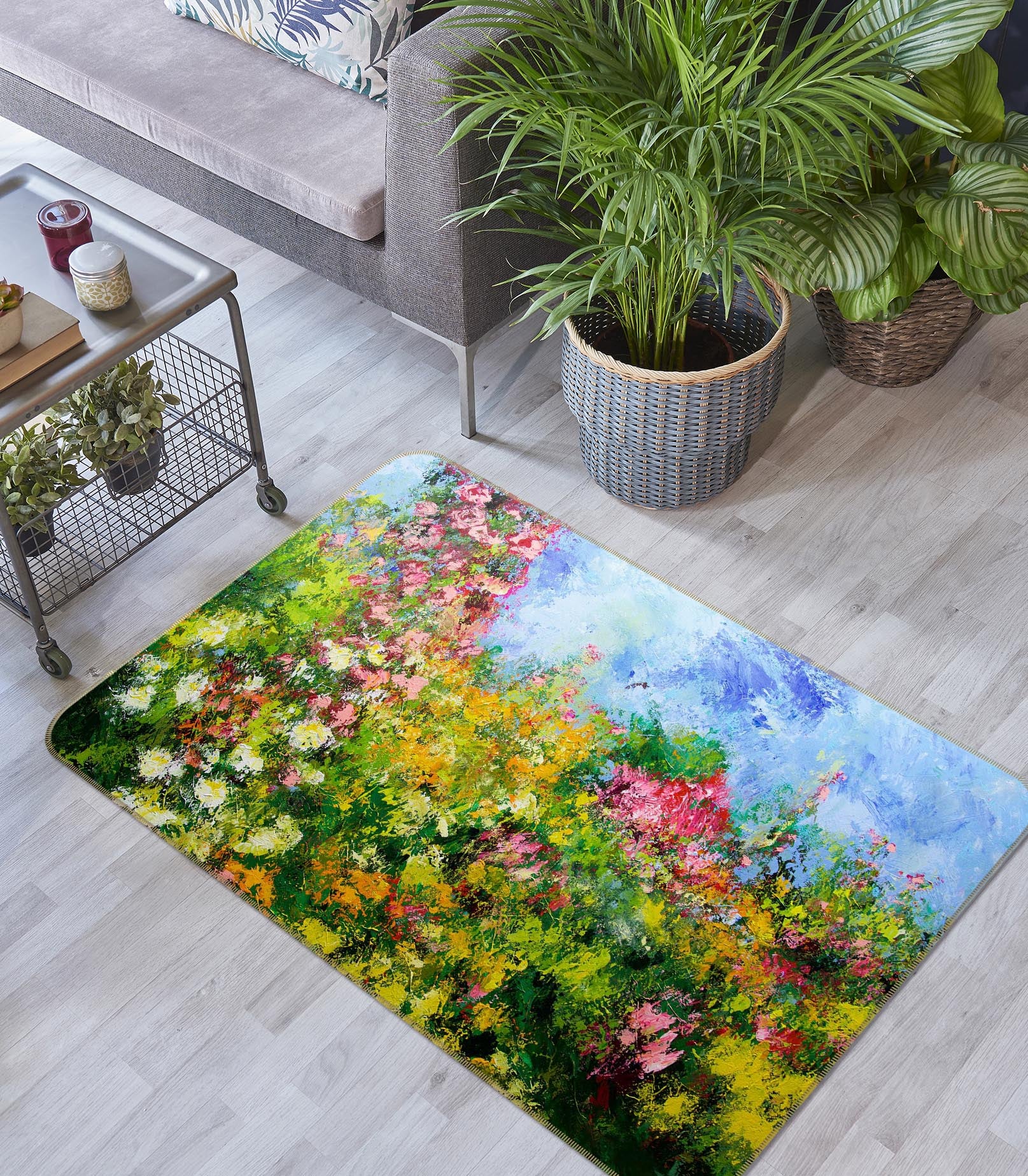 3D Wildflower 1006 Allan P. Friedlander Rug Non Slip Rug Mat