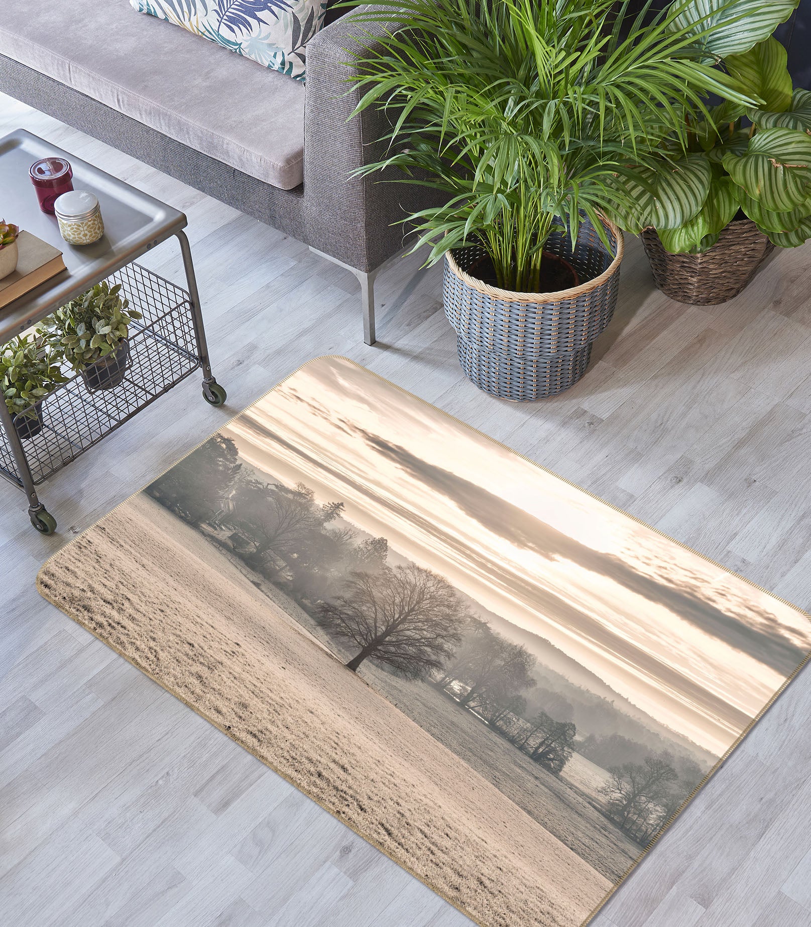 3D Evening Tree 171 Assaf Frank Rug Non Slip Rug Mat