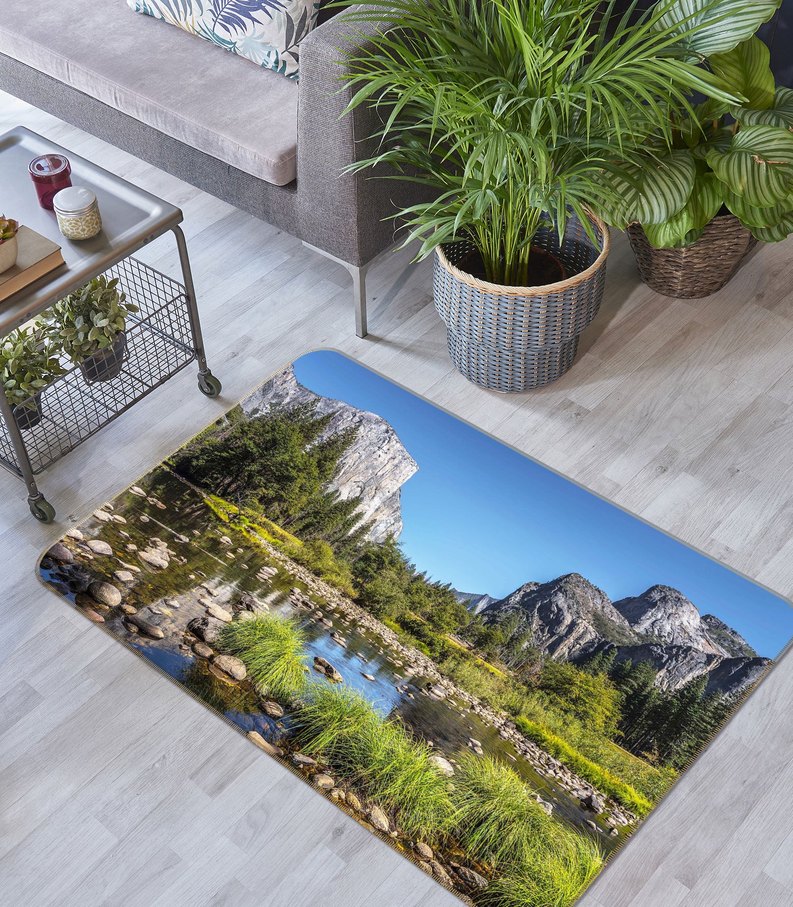 3D Green Park 1176 Marco Carmassi Rug Non Slip Rug Mat