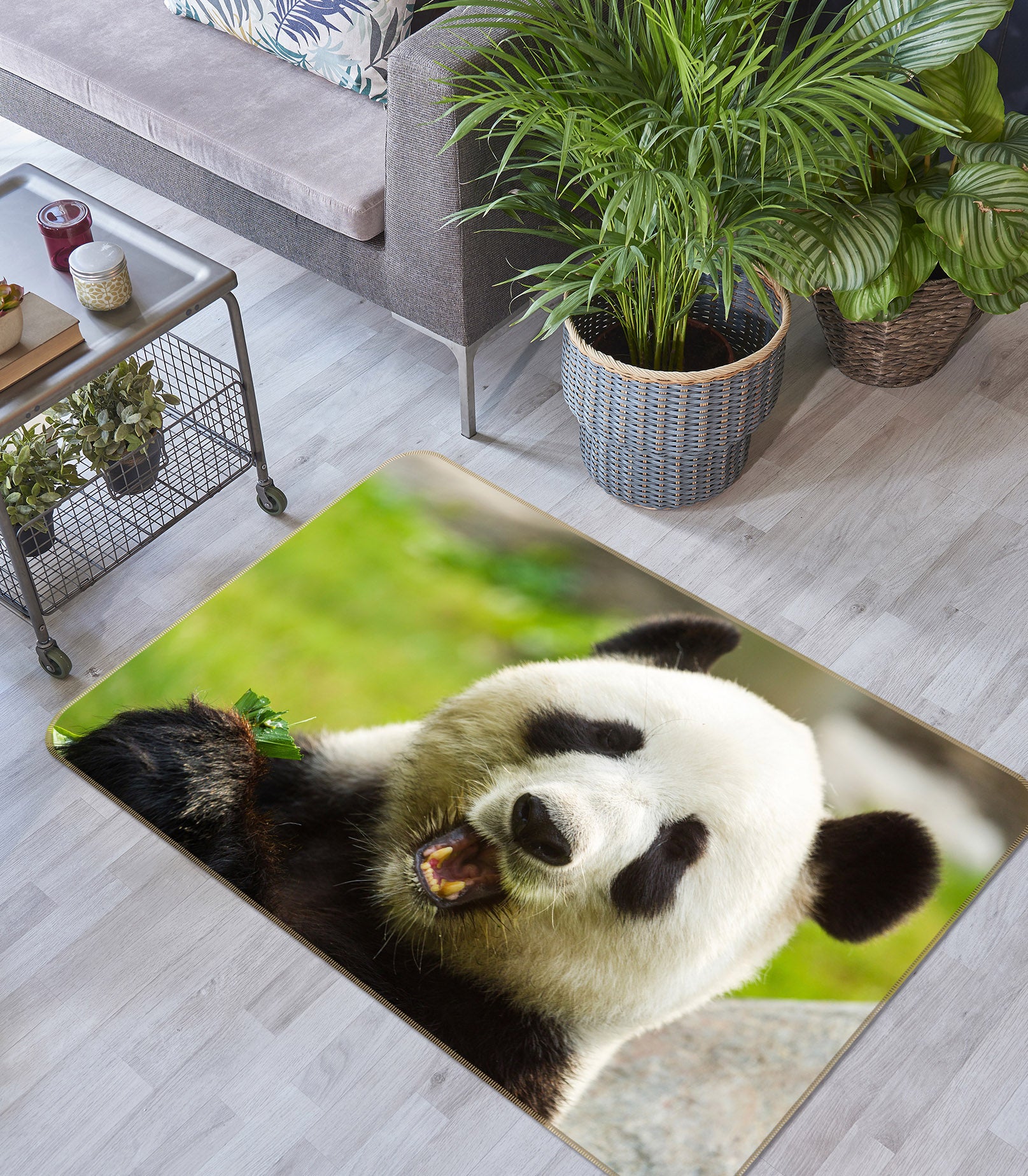 3D Cute Panda 113 Animal Non Slip Rug Mat