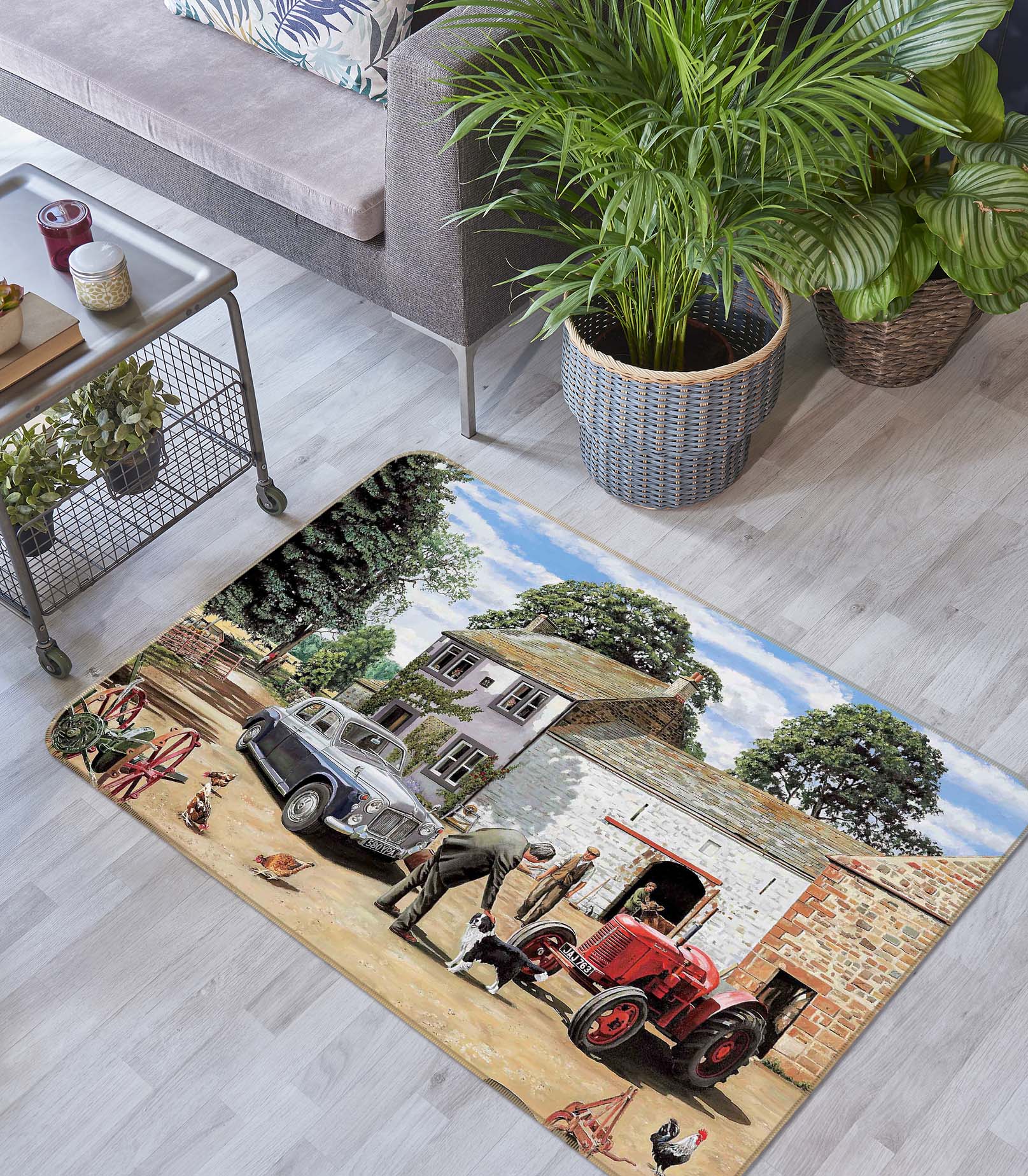 3D Greeting The Vet 1076 Trevor Mitchell Rug Non Slip Rug Mat