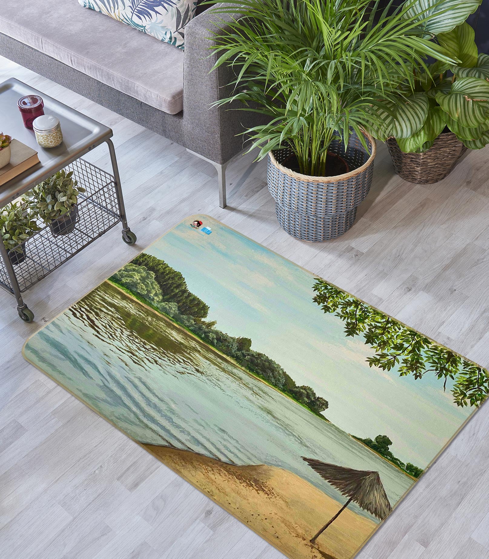3D Riverside 1886 Marina Zotova Rug Non Slip Rug Mat
