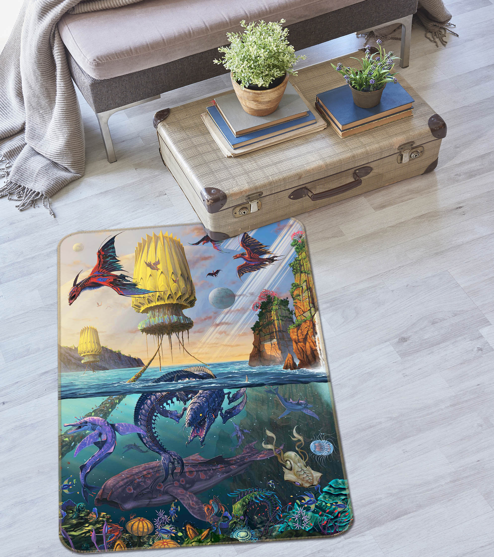 3D Cyris Undiscovered 1026 Vincent Hie Rug Non Slip Rug Mat