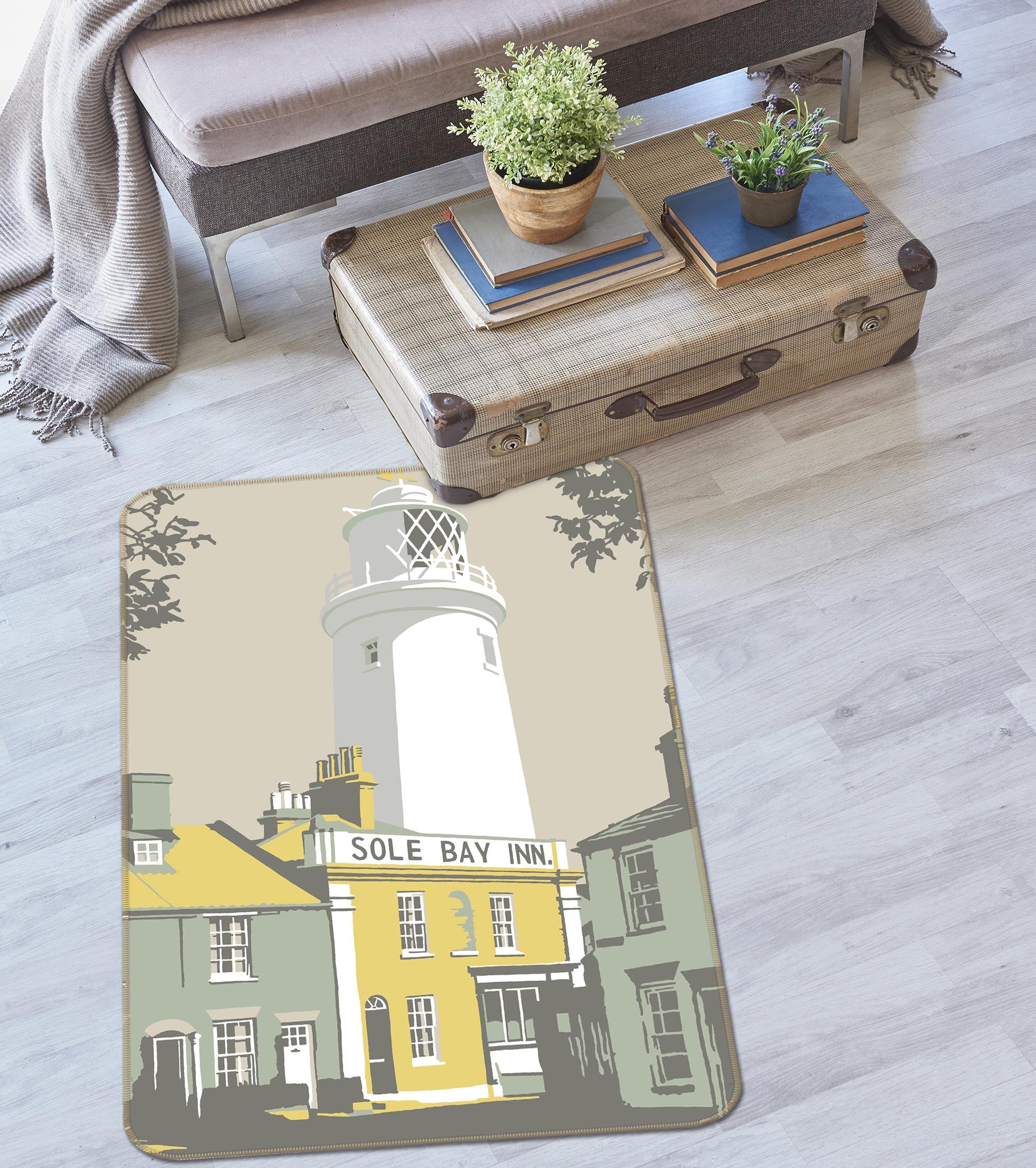 3D Sole Bay Inn 1144 Steve Read Rug Non Slip Rug Mat