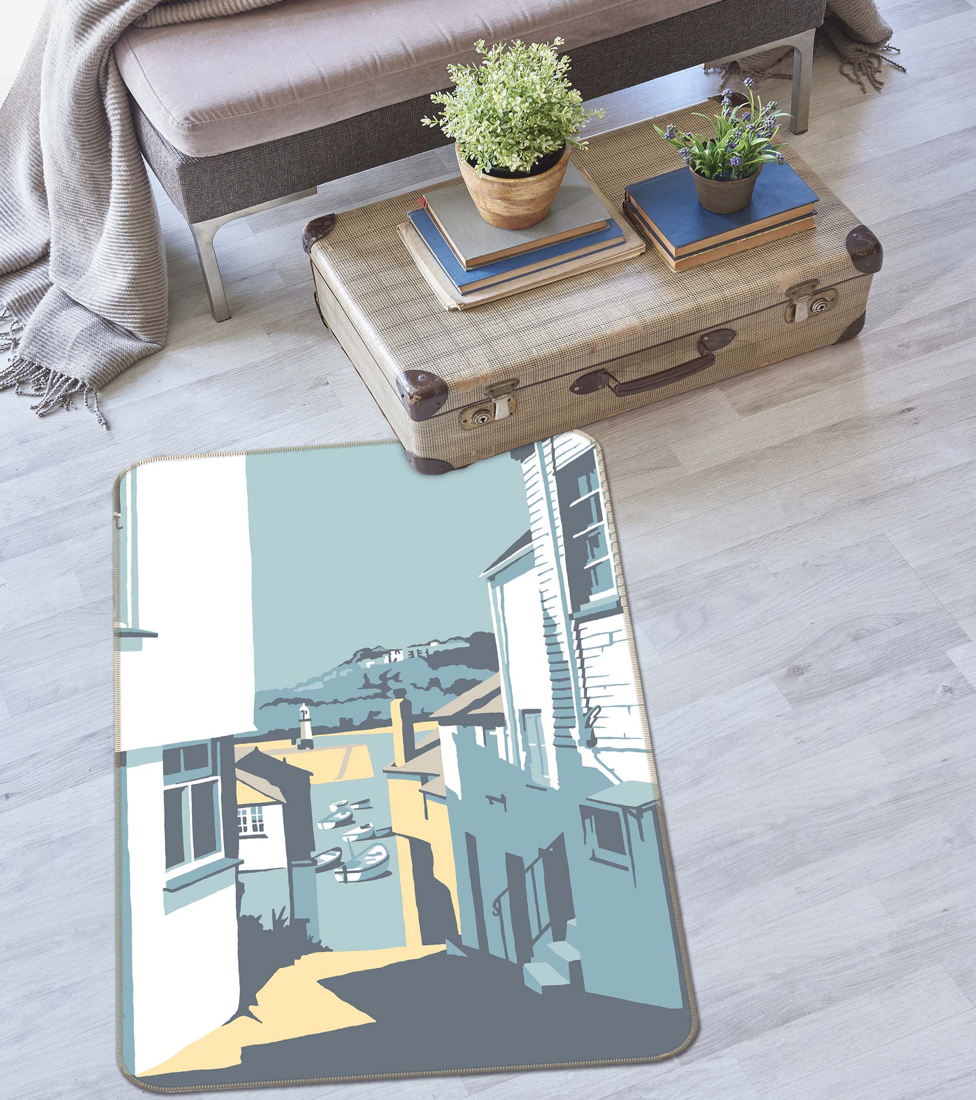 3D Street 1153 Steve Read Rug Non Slip Rug Mat