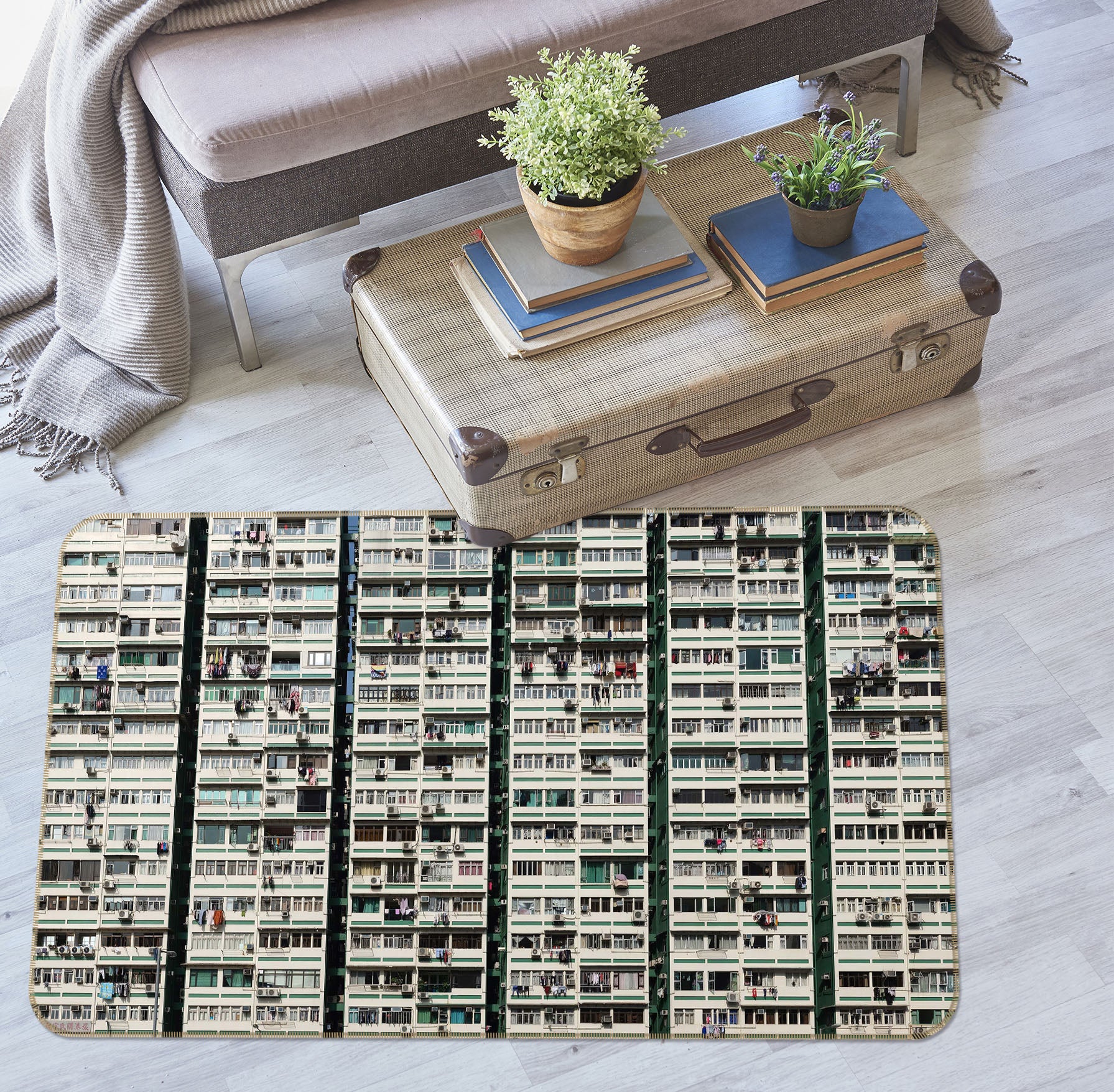 3D Residential 1103 Marco Carmassi Rug Non Slip Rug Mat