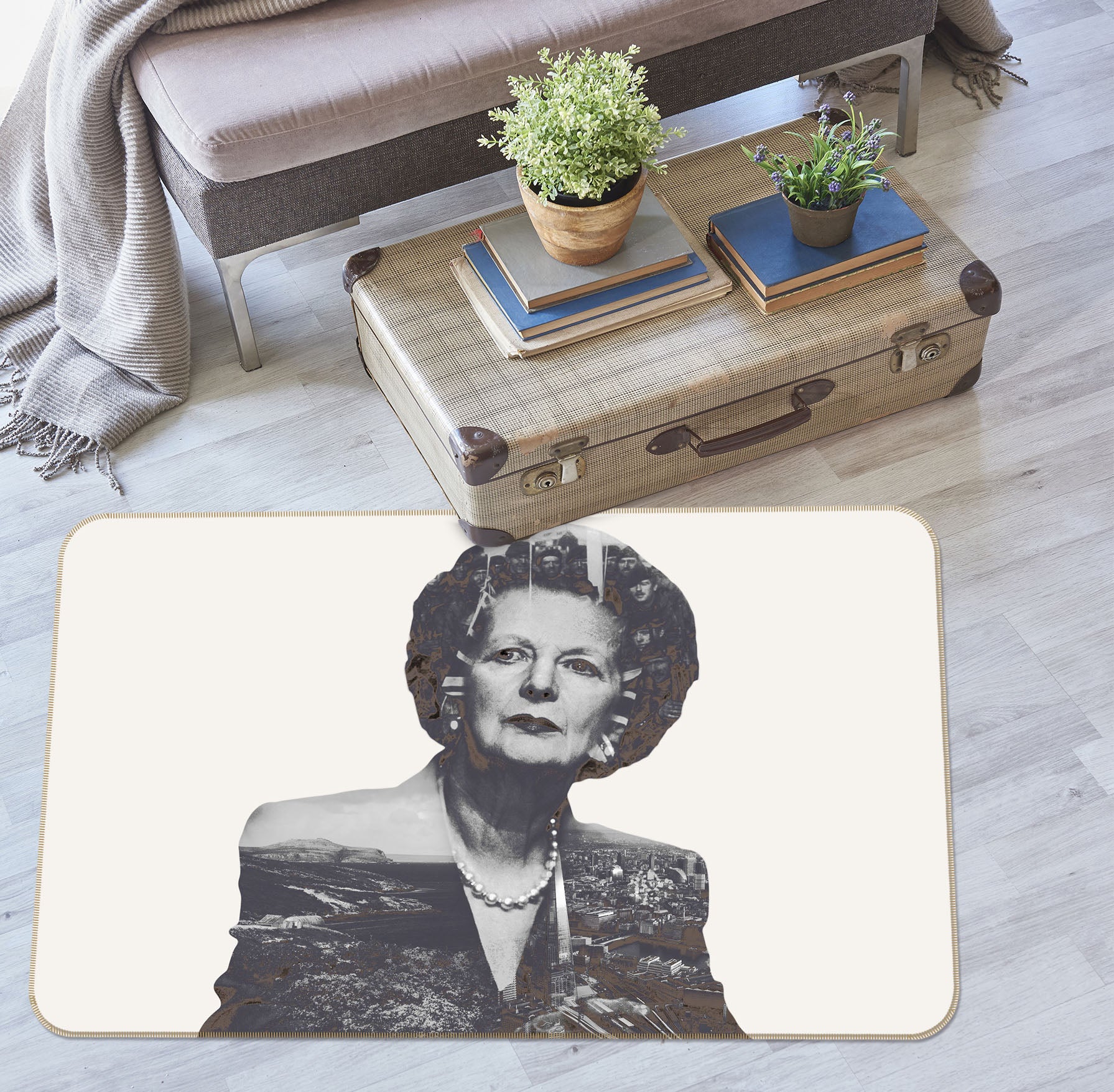 3D Margaretthatcher 1006 Marco Cavazzana Rug Non Slip Rug Mat