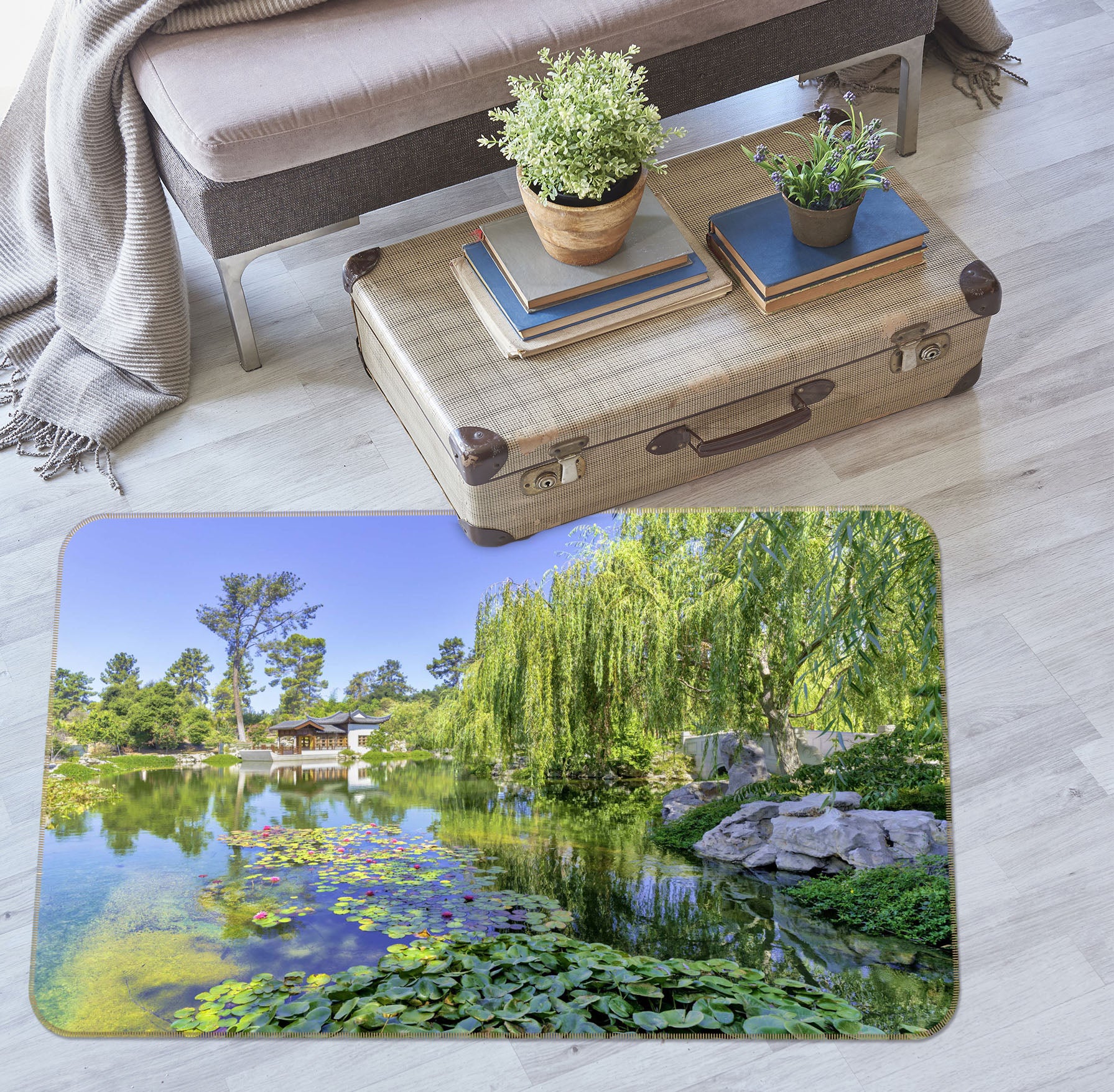 3D Summer Park 1081 Marco Carmassi Rug Non Slip Rug Mat