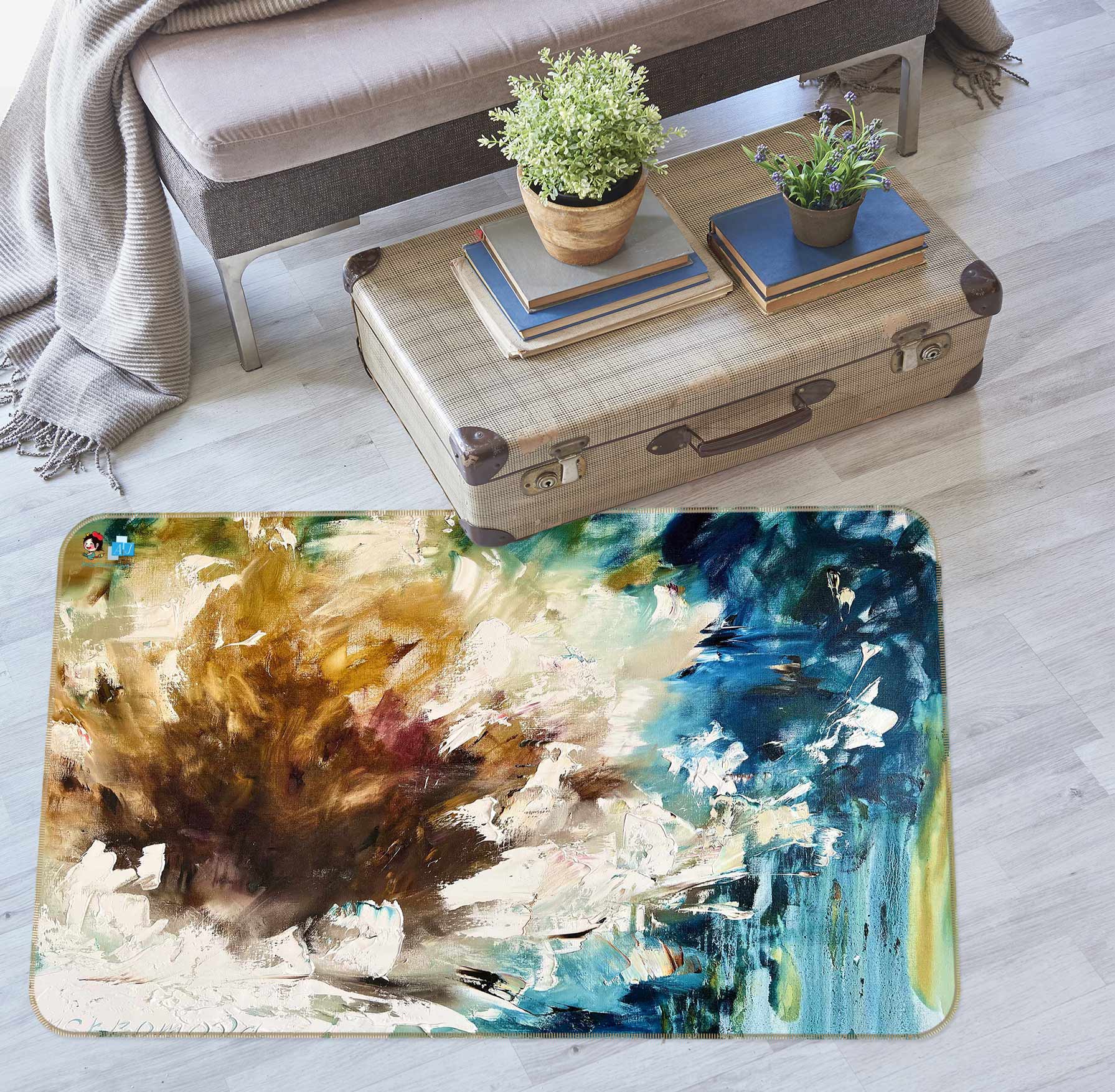 3D Painted Art 1134 Skromova Marina Rug Non Slip Rug Mat