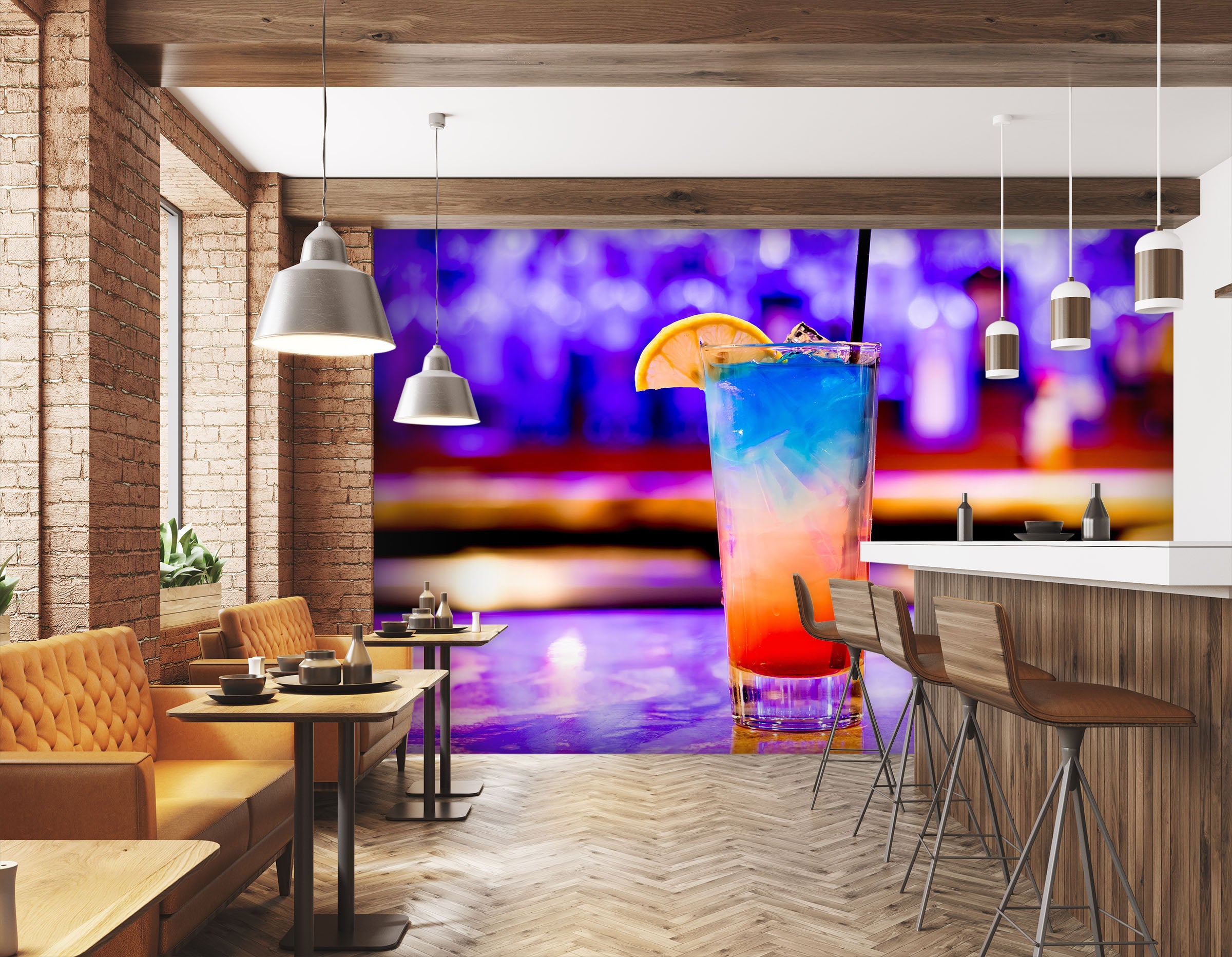 3D Delicious Cocktail 1437 Wall Murals