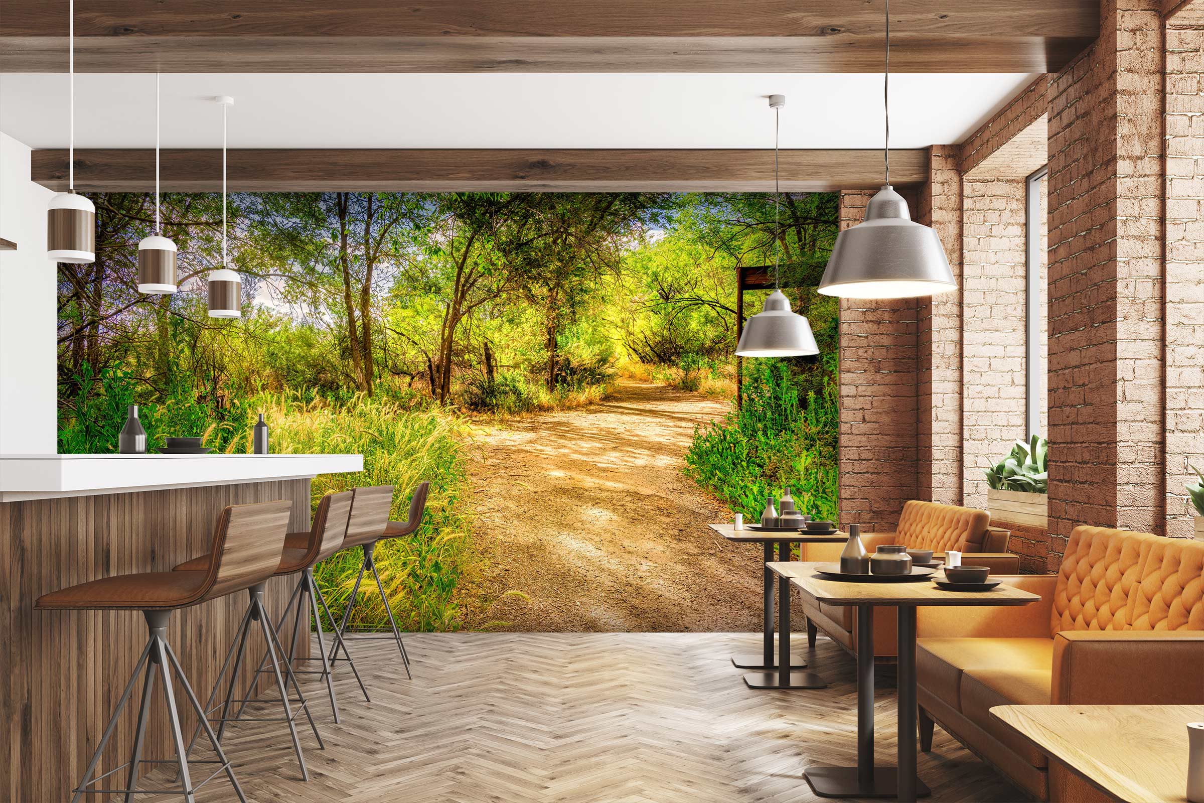 3D Grass Path 5253 Beth Sheridan Wall Mural Wall Murals