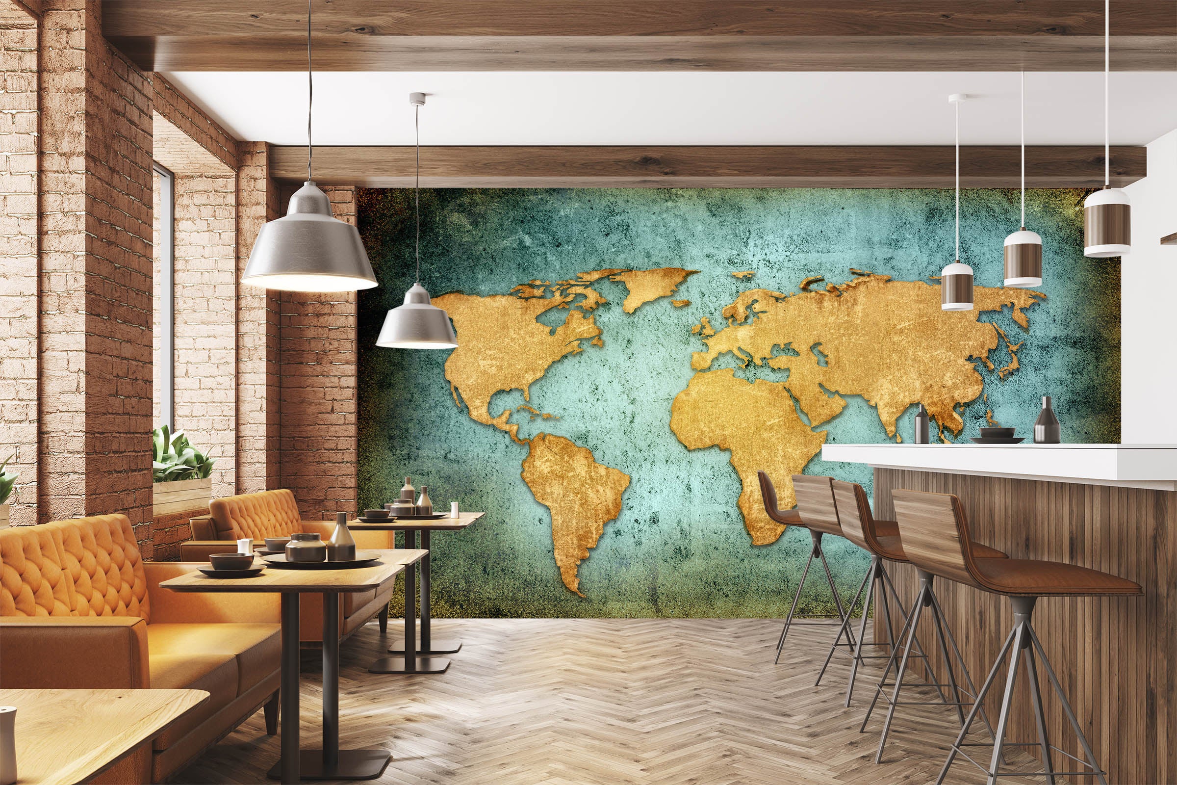 3D Looking Coffee Map Wallpaper Mural  Mural cafe, Map wall mural, Map  wallpaper