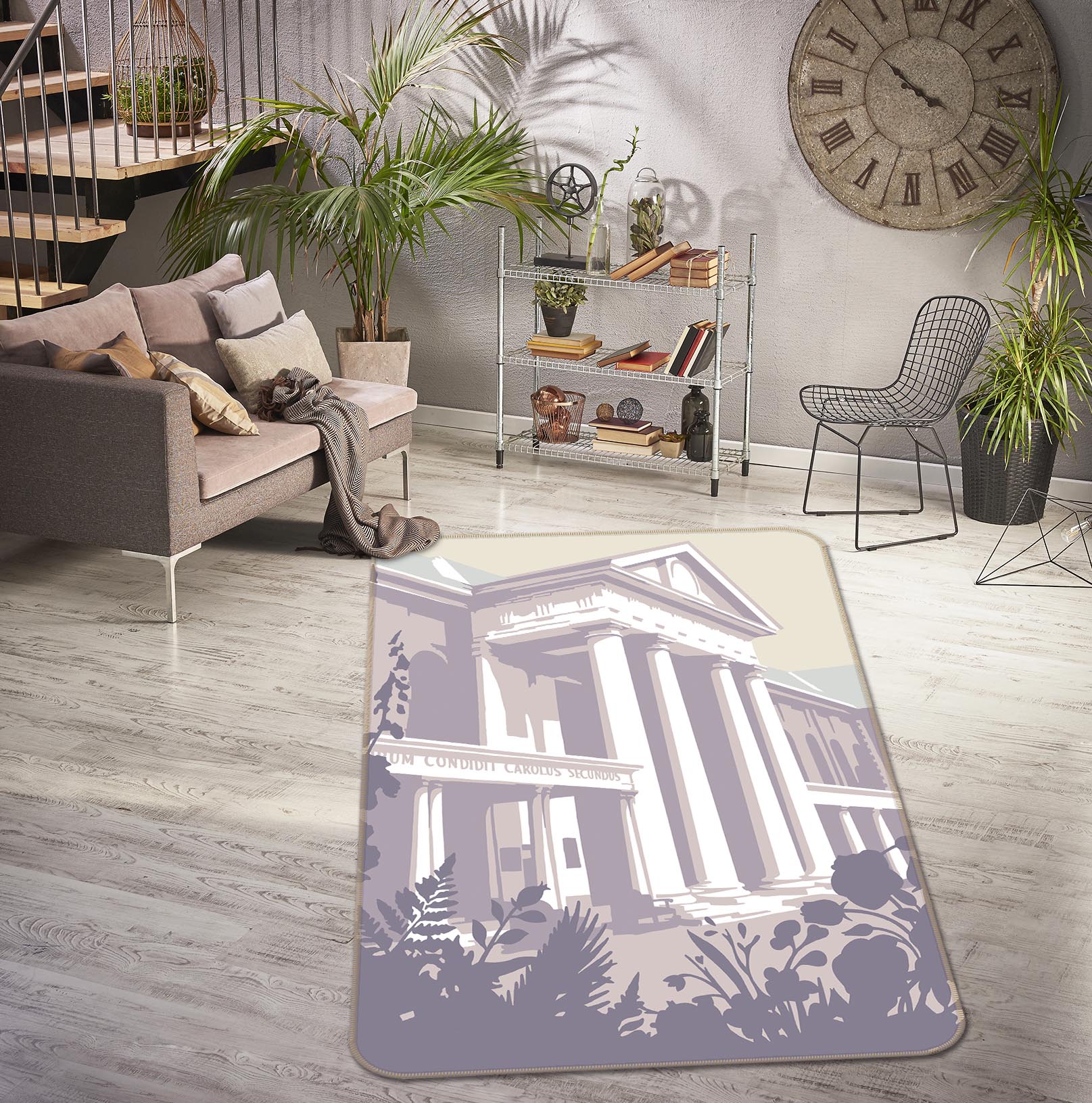 3D Chelsea Flower Show 1002 Steve Read Rug Non Slip Rug Mat
