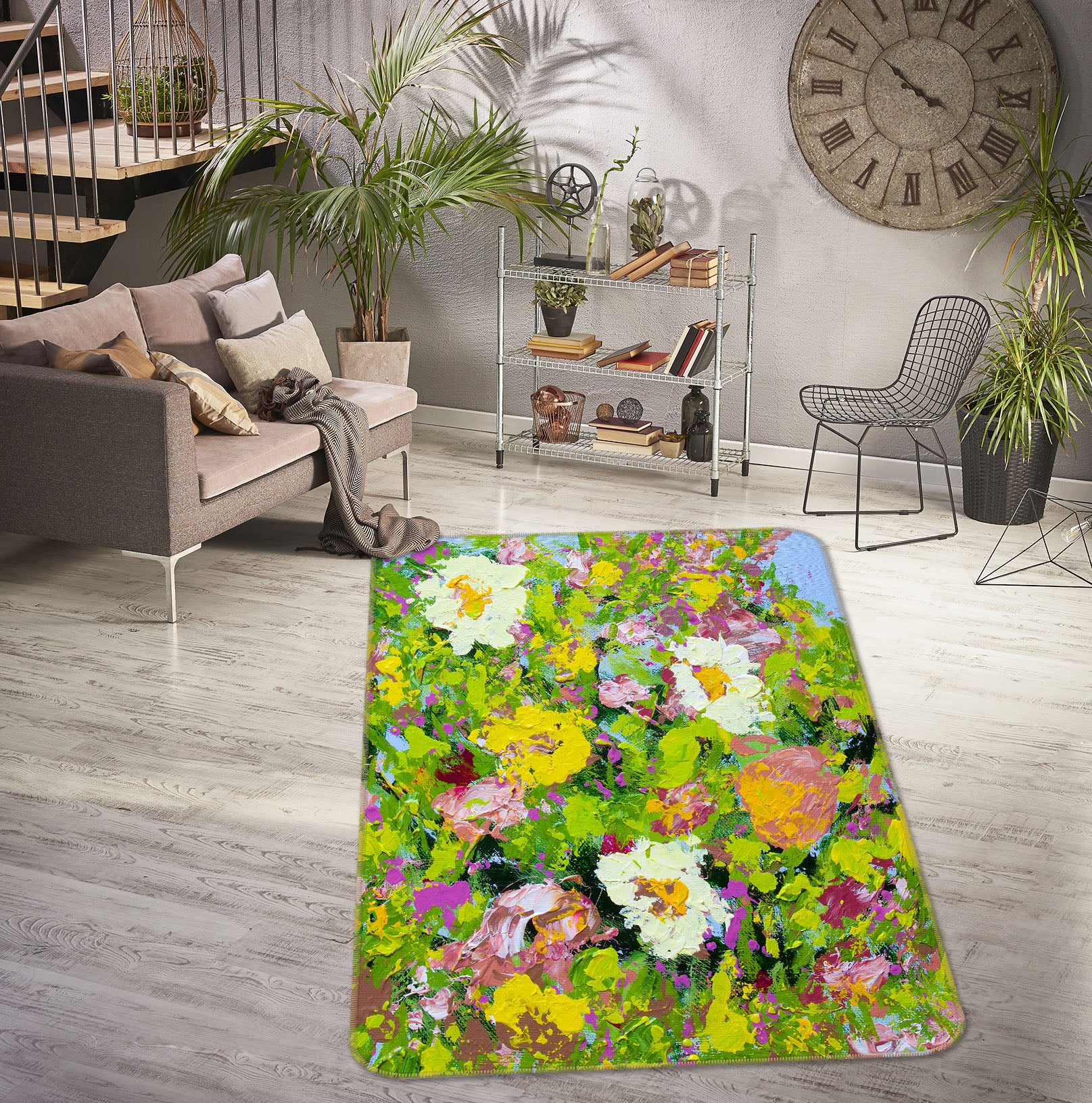 3D Beautiful Garden 3016 Allan P. Friedlander Rug Non Slip Rug Mat