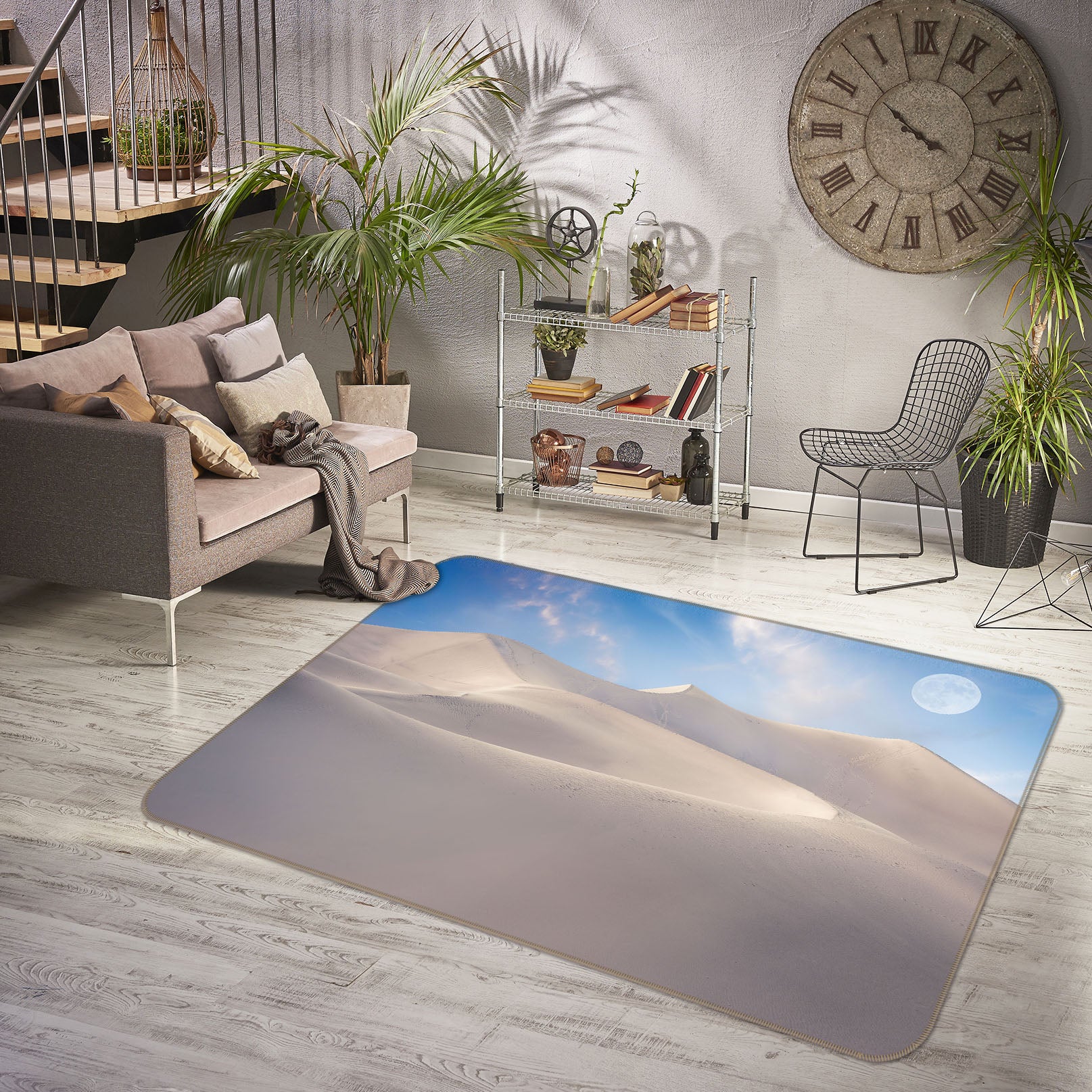 3D White Desert 1172 Marco Carmassi Rug Non Slip Rug Mat