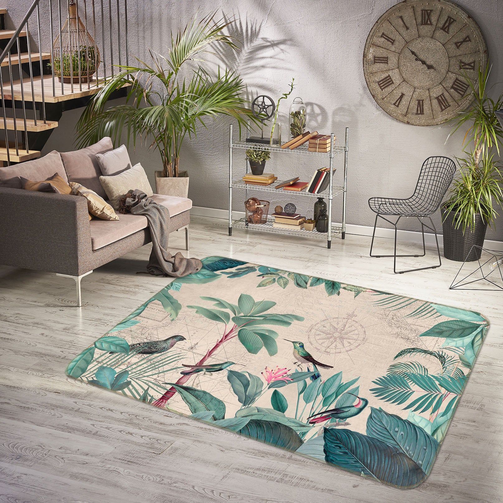 3D Bird Home 1018 Andrea haase Rug Non Slip Rug Mat