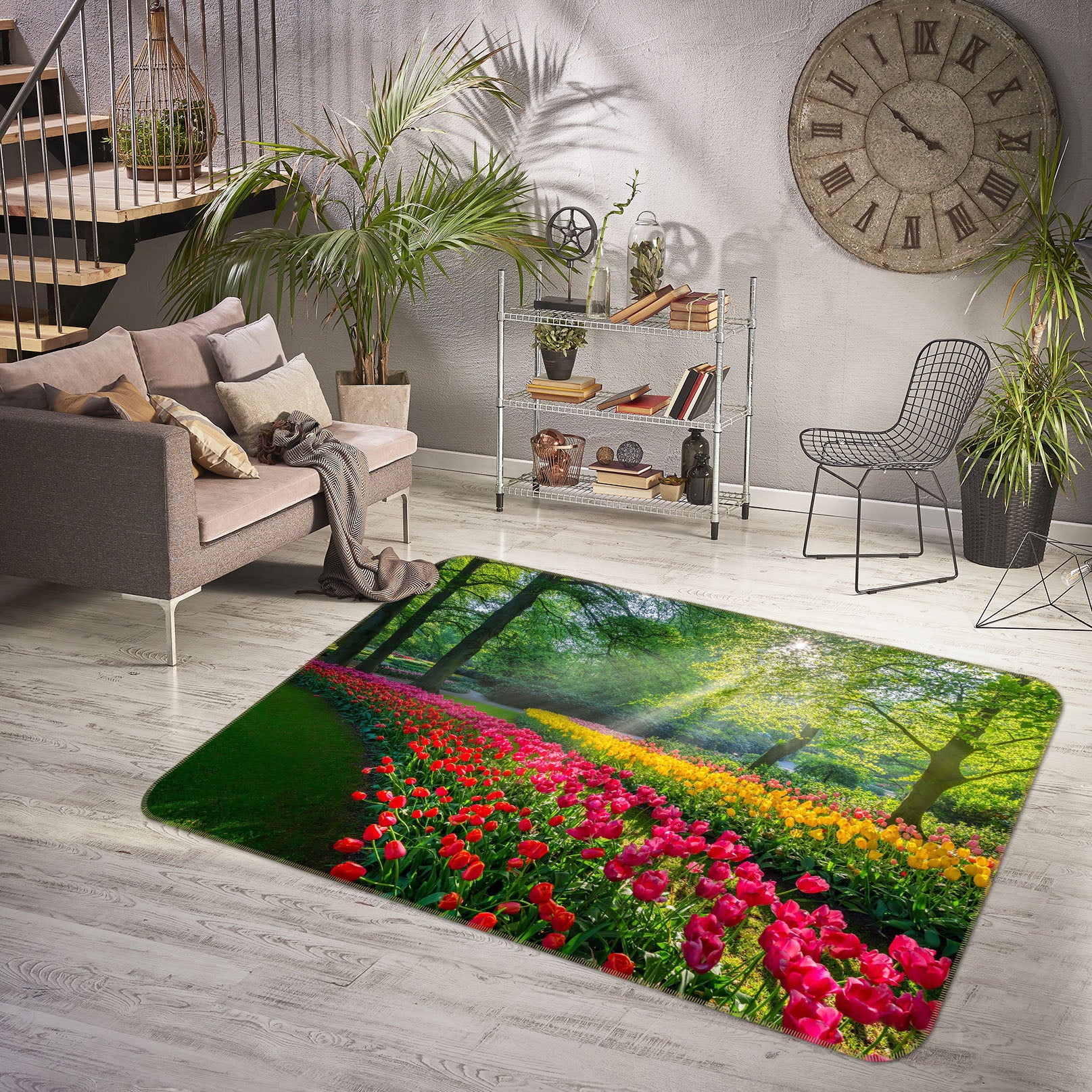 3D Spring Garden 1151 Marco Carmassi Rug Non Slip Rug Mat