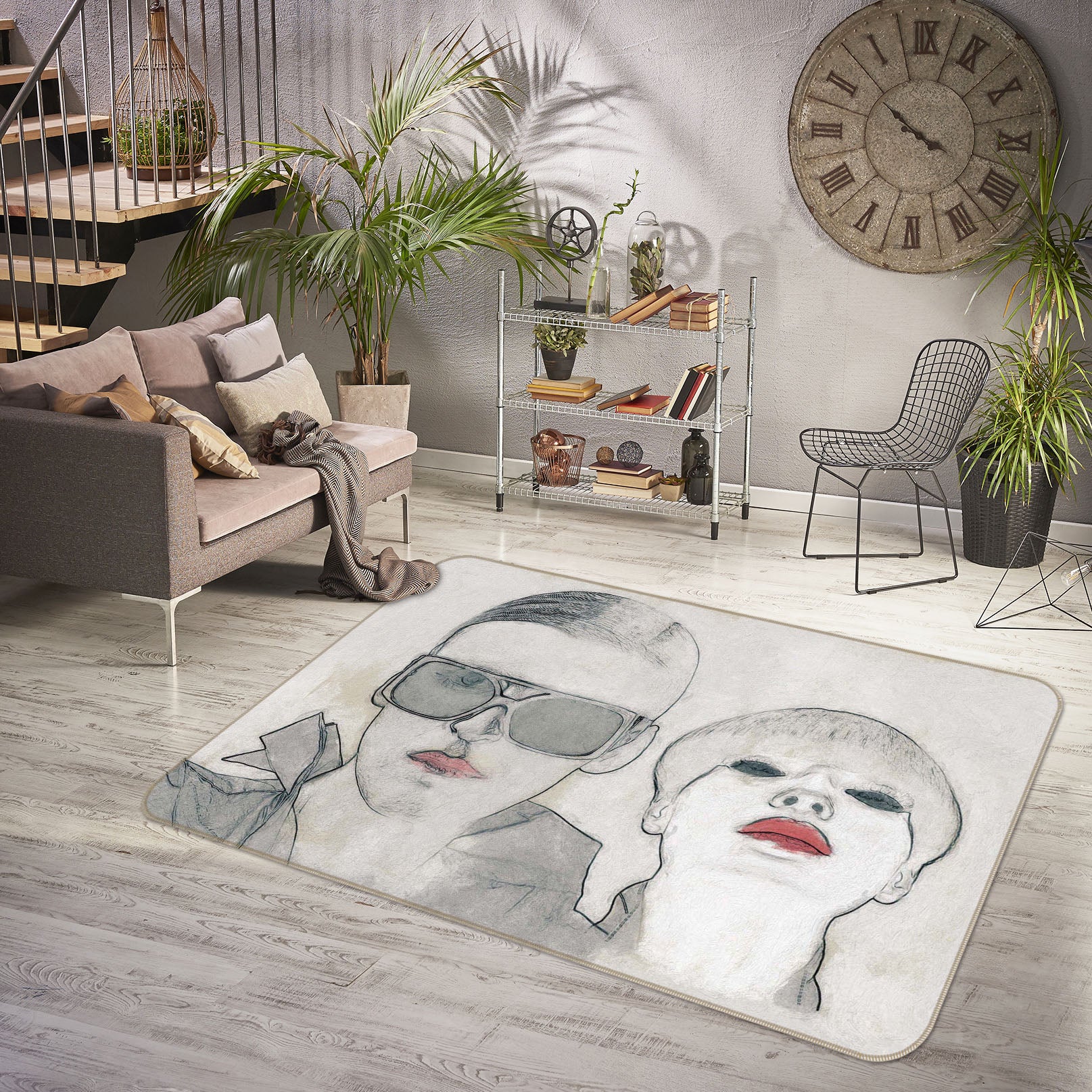 3D Fashion Elite 2004 Marco Cavazzana Rug Non Slip Rug Mat