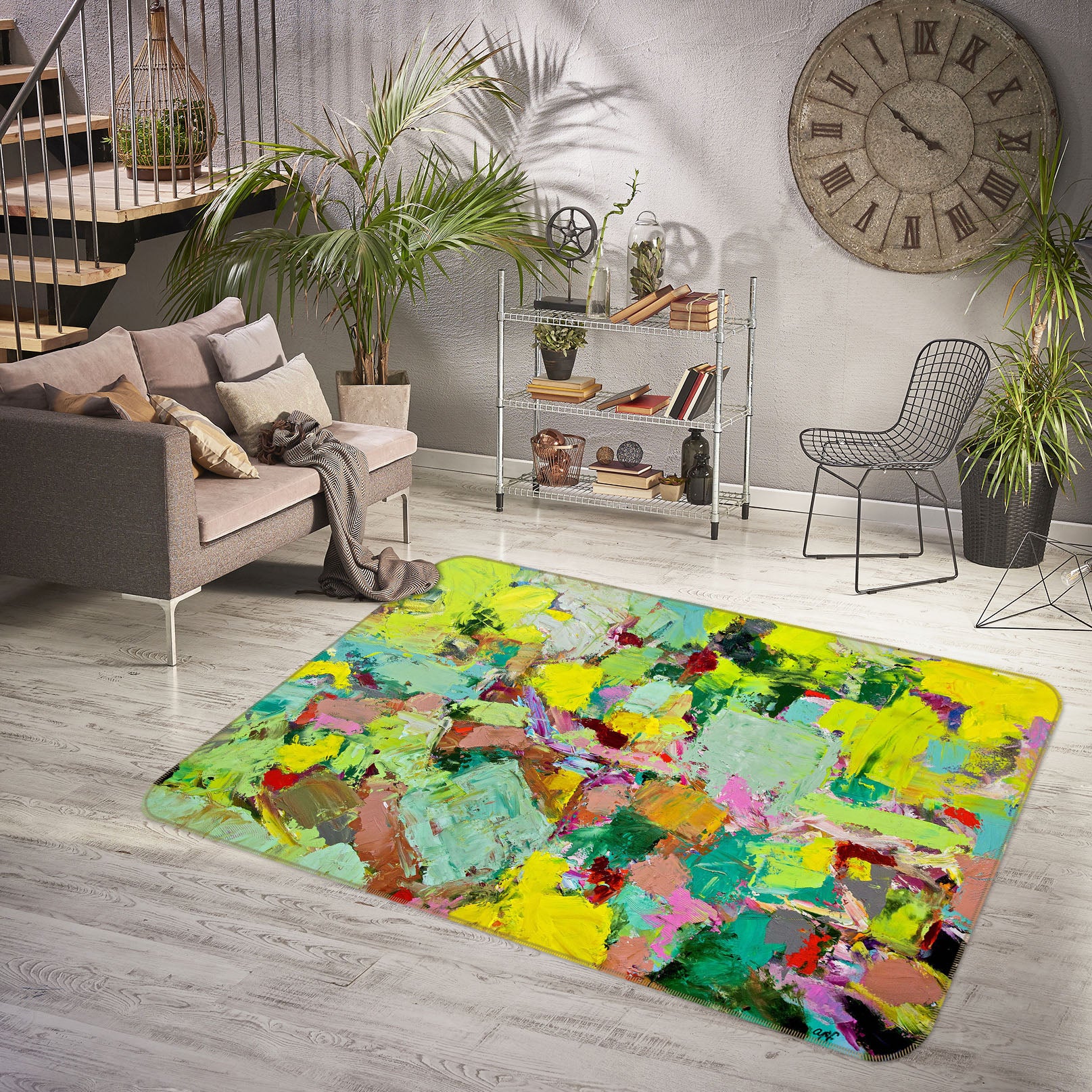 3D Summer Lotus Pond 1068 Allan P. Friedlander Rug Non Slip Rug Mat